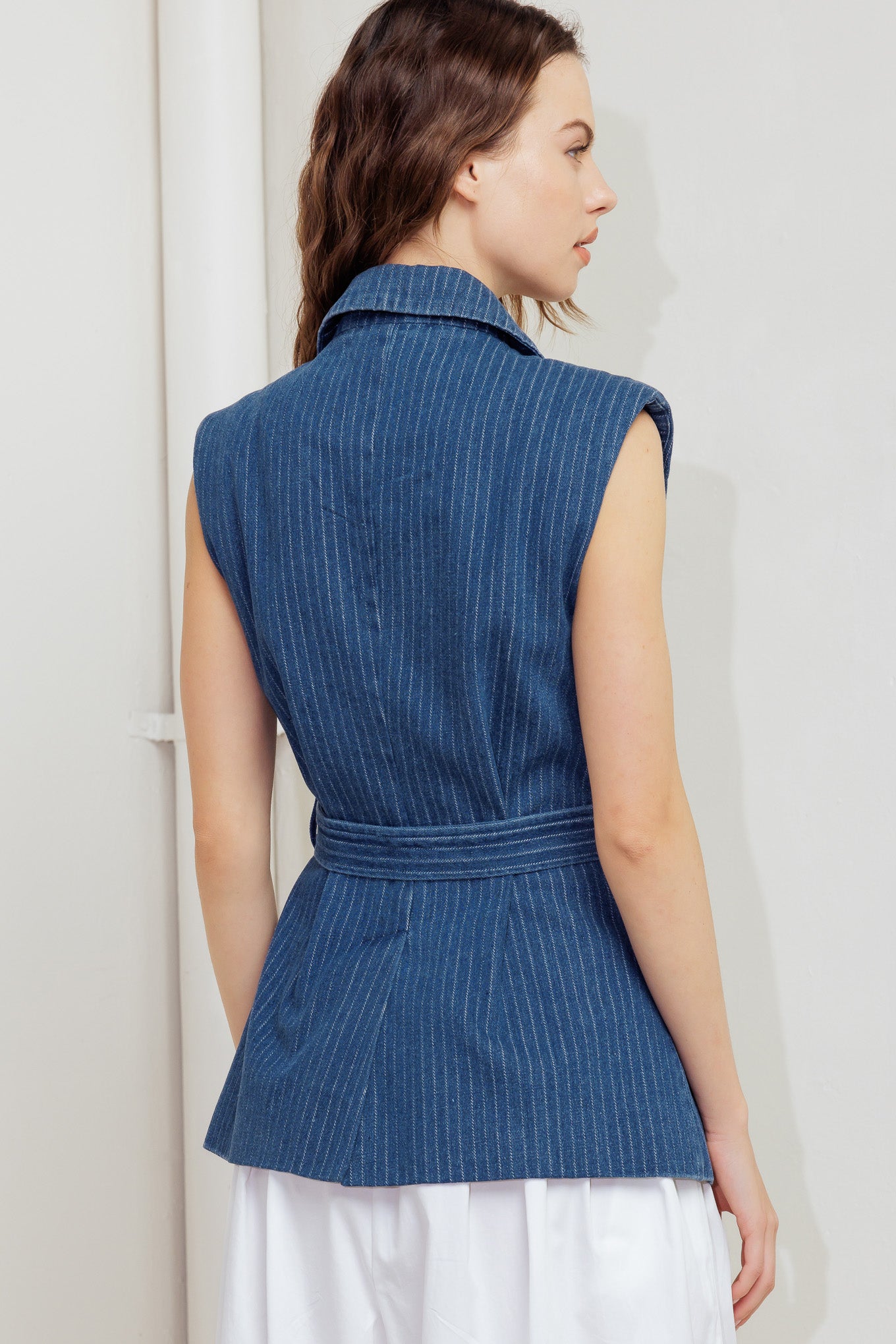 BLUE MUSE WOVEN VEST