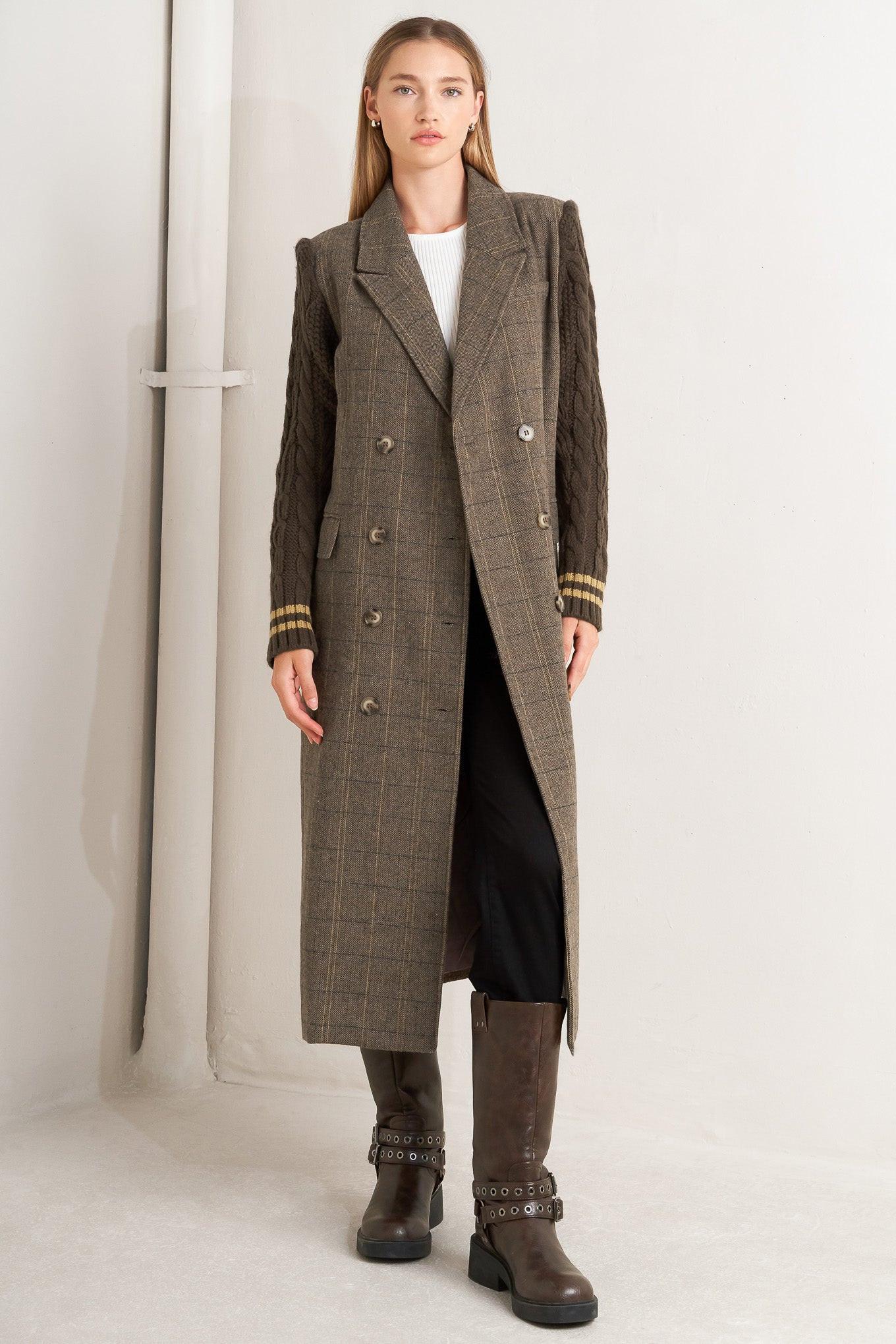 FIELDLINE HERITAGE WOVEN MIDI COAT.