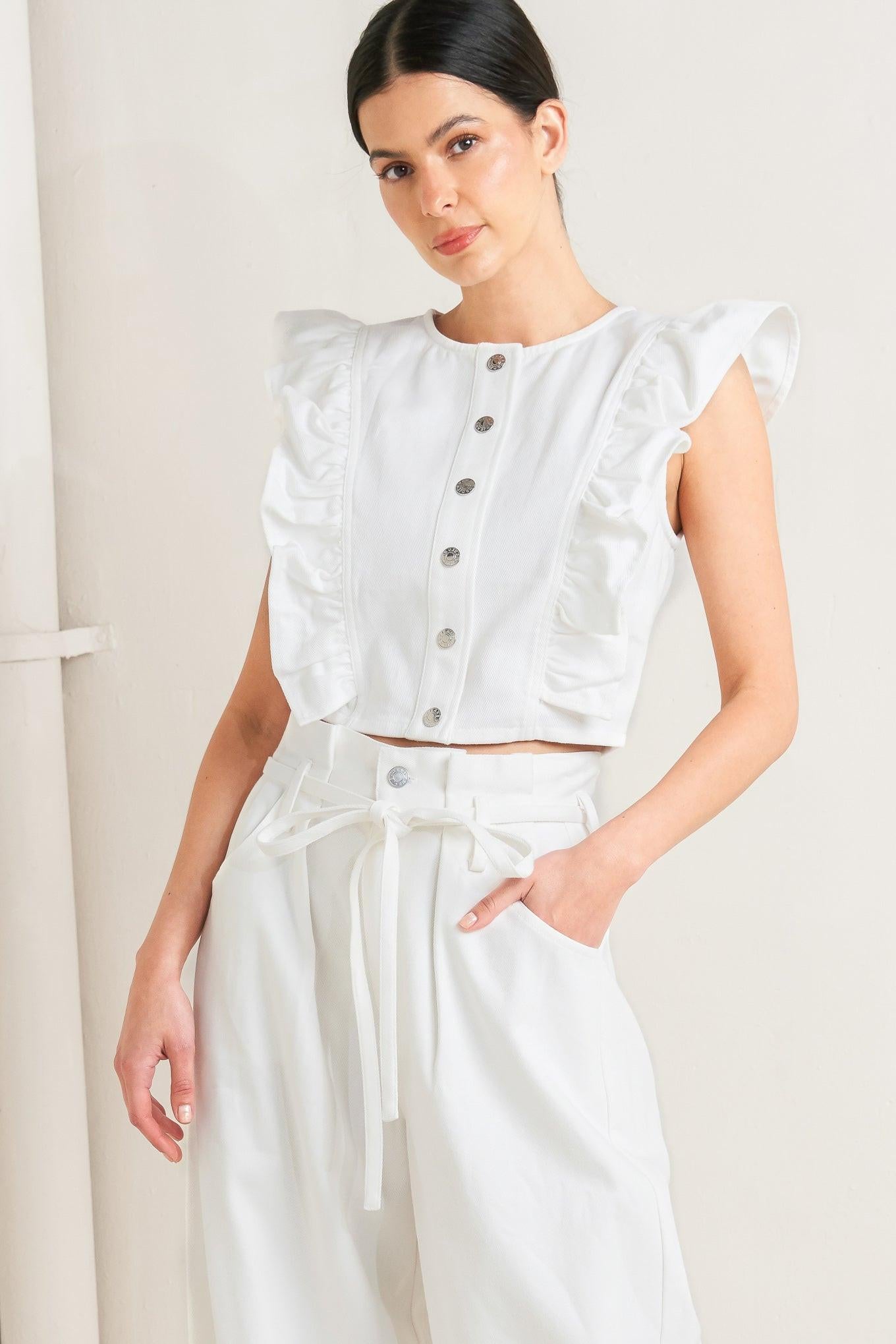 SUGAR AIR TWILL TOP.