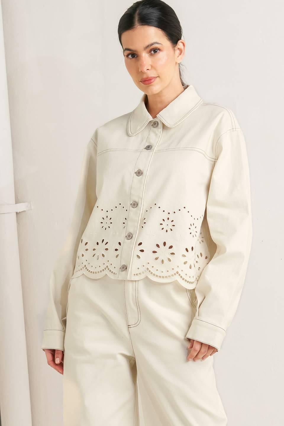 SUNDAY LEAF TWILL JACKET.