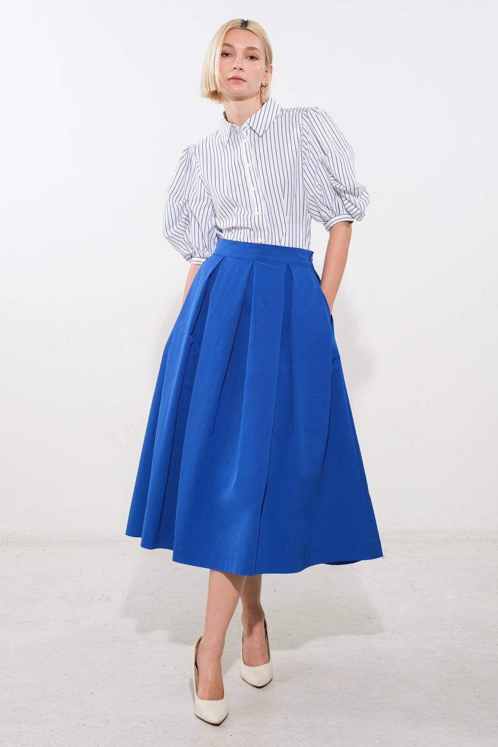LOVE OF MINE WOVEN MIDI SKIRT.