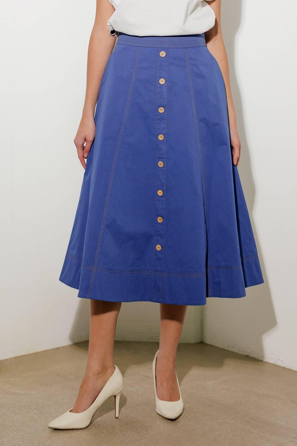 ENCHANTED ELEGANCE MIDI SKIRT.