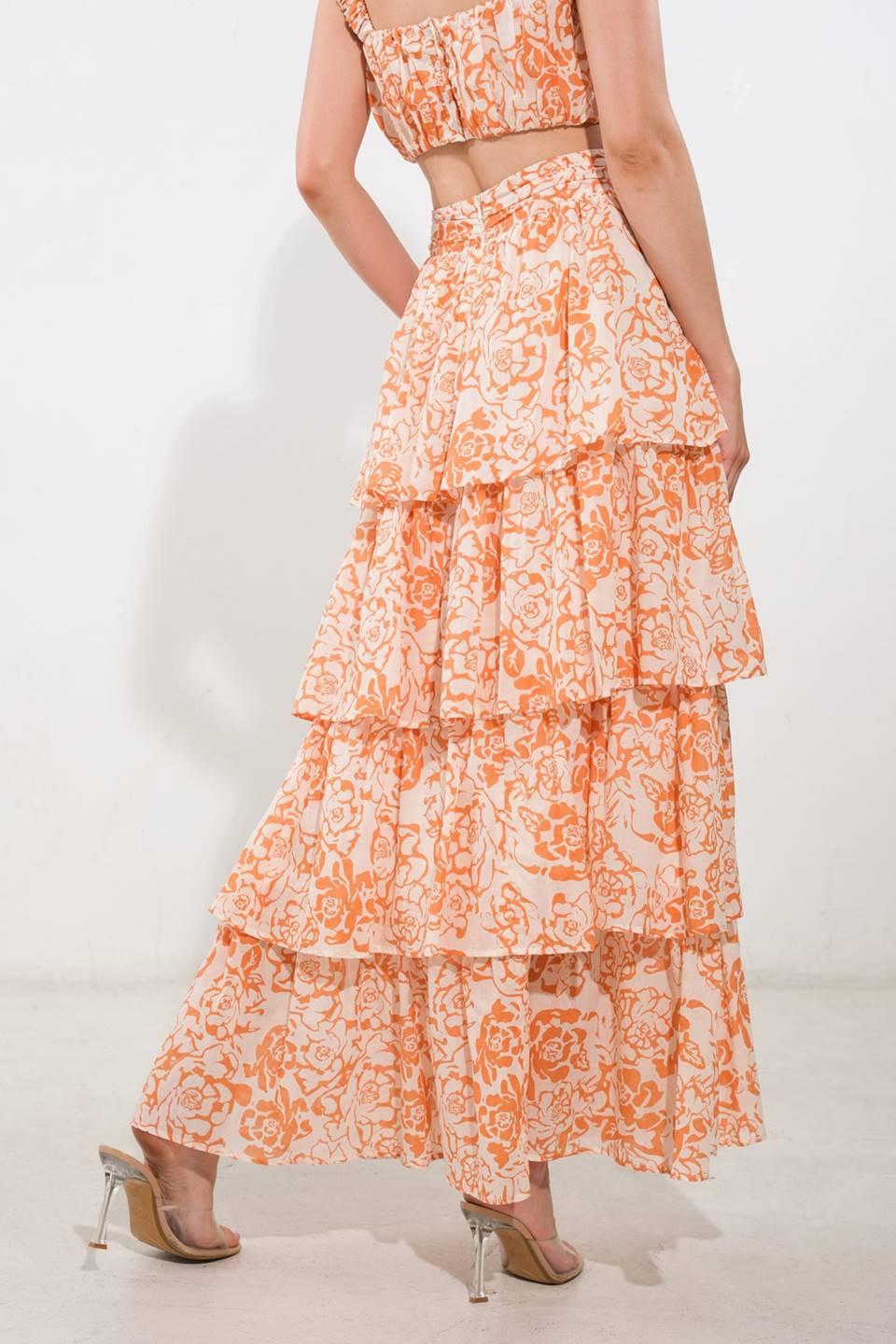 THERE IN MY MIND WOVEN MAXI SKIRT.