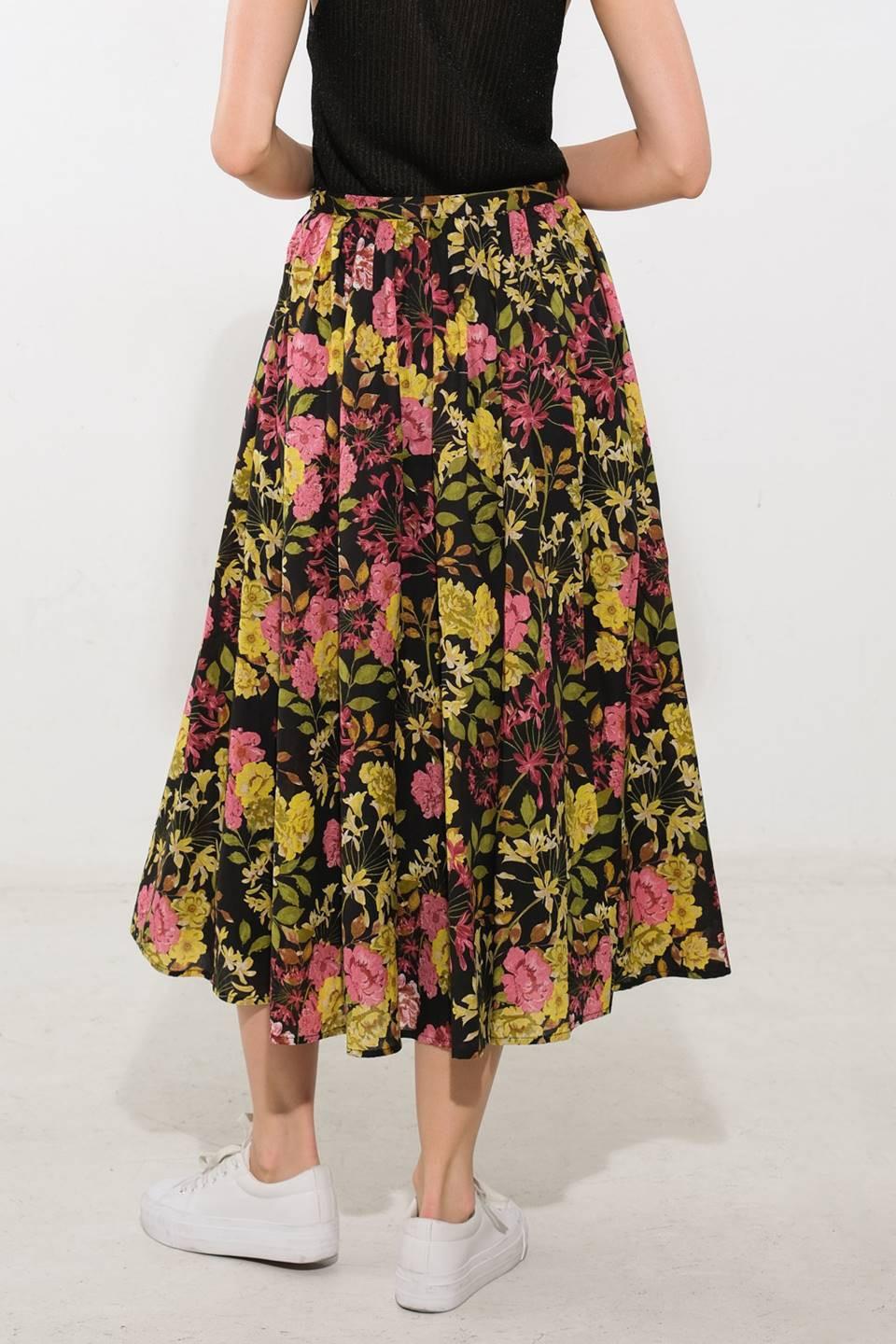 LOVE YOU MORE WOVEN MIDI SKIRT.