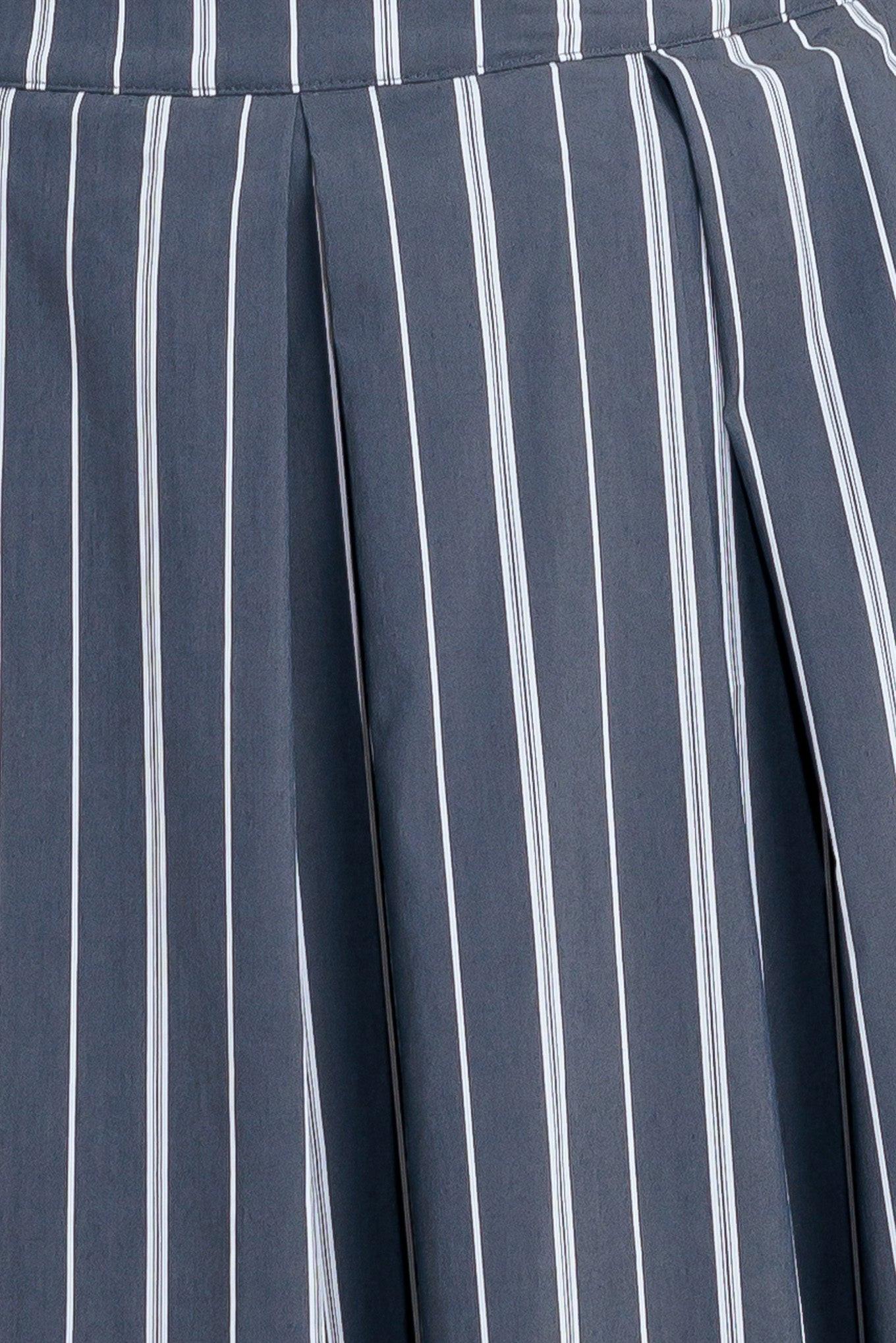 BEHIND THE GRIN WOVEN MIDI SKIRT.