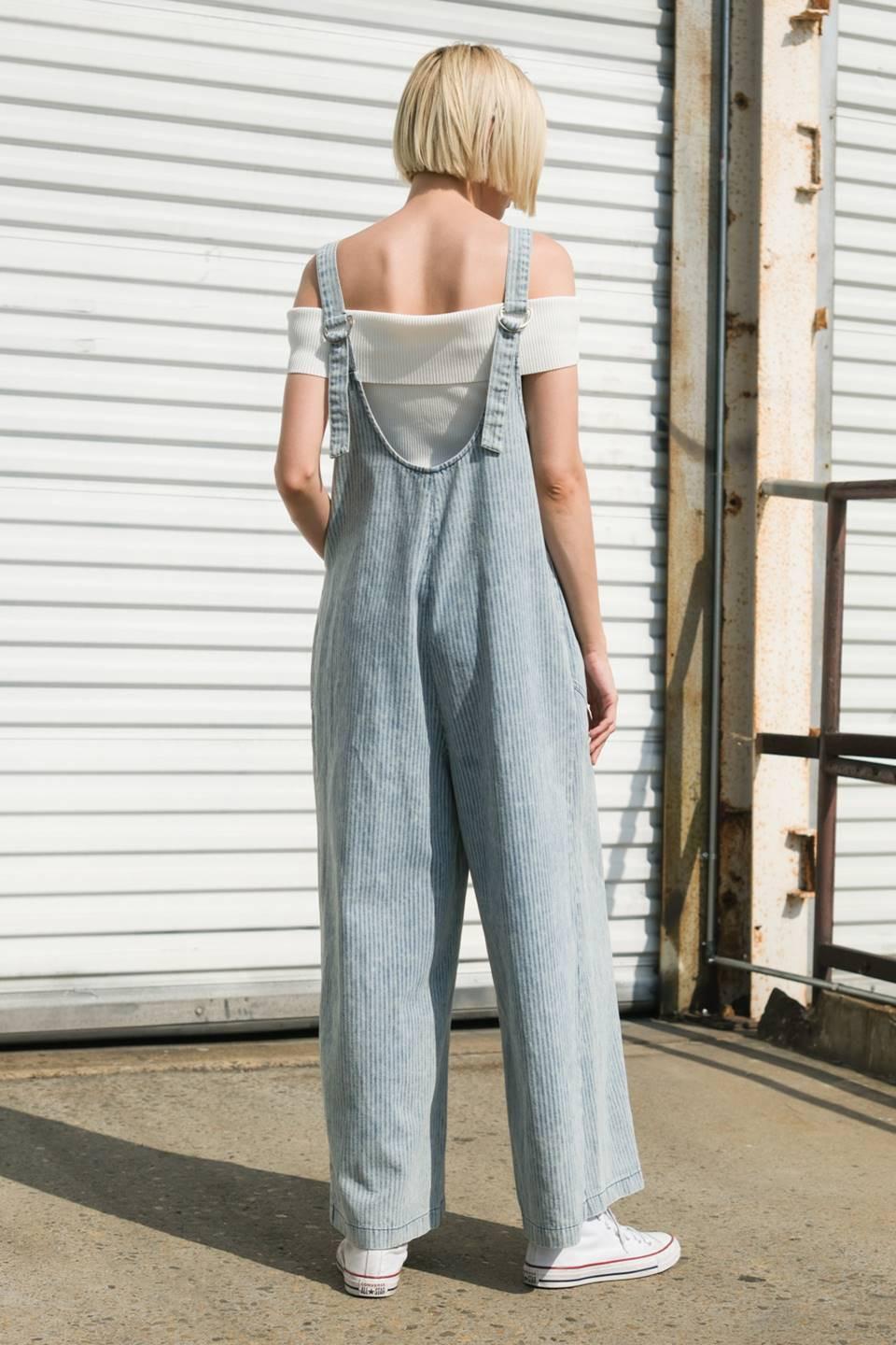 JOURNEY OF LOVE DENIM JUMPSUIT.