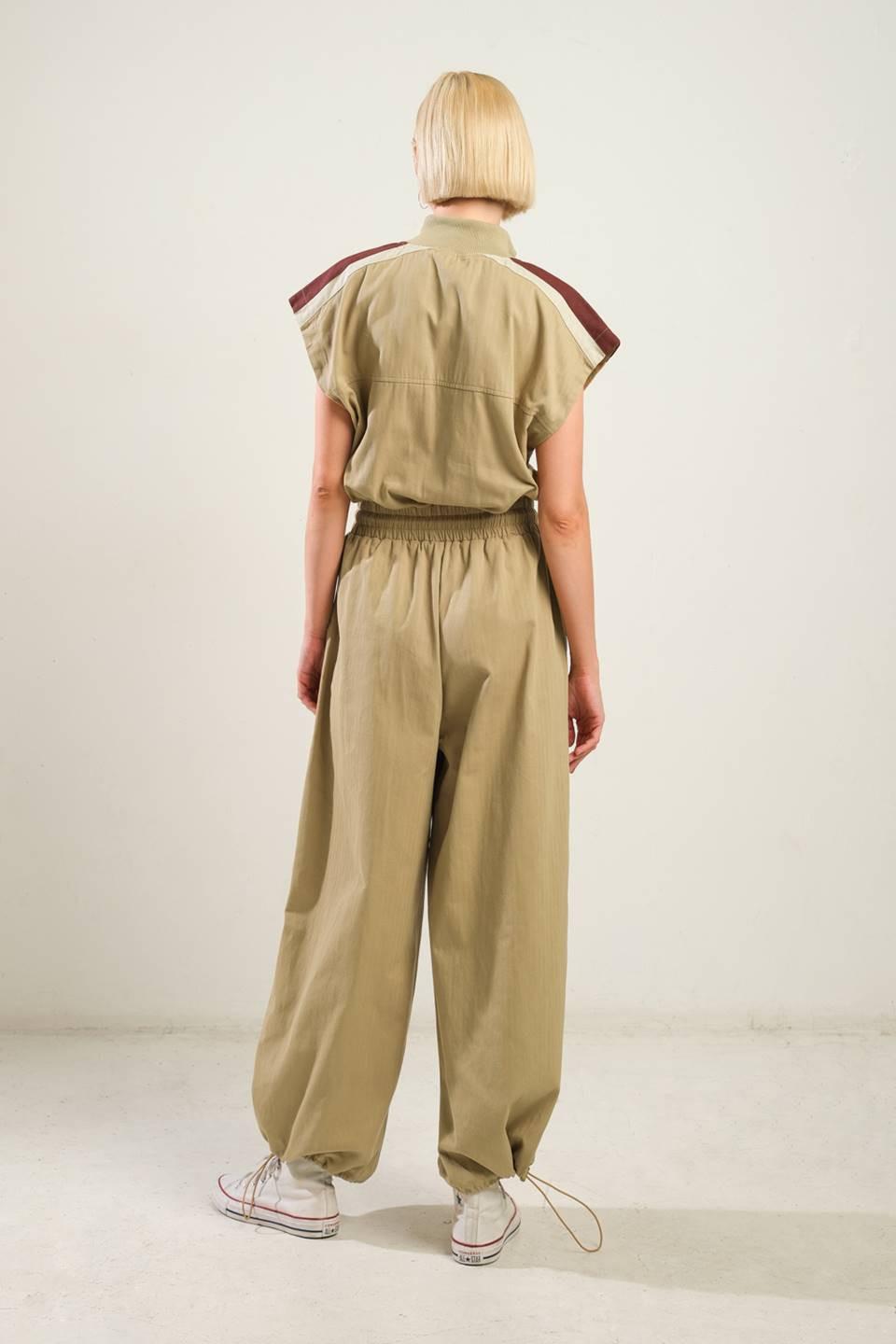 WAVE OF ELEGANCE WOVEN JUMPSUIT.