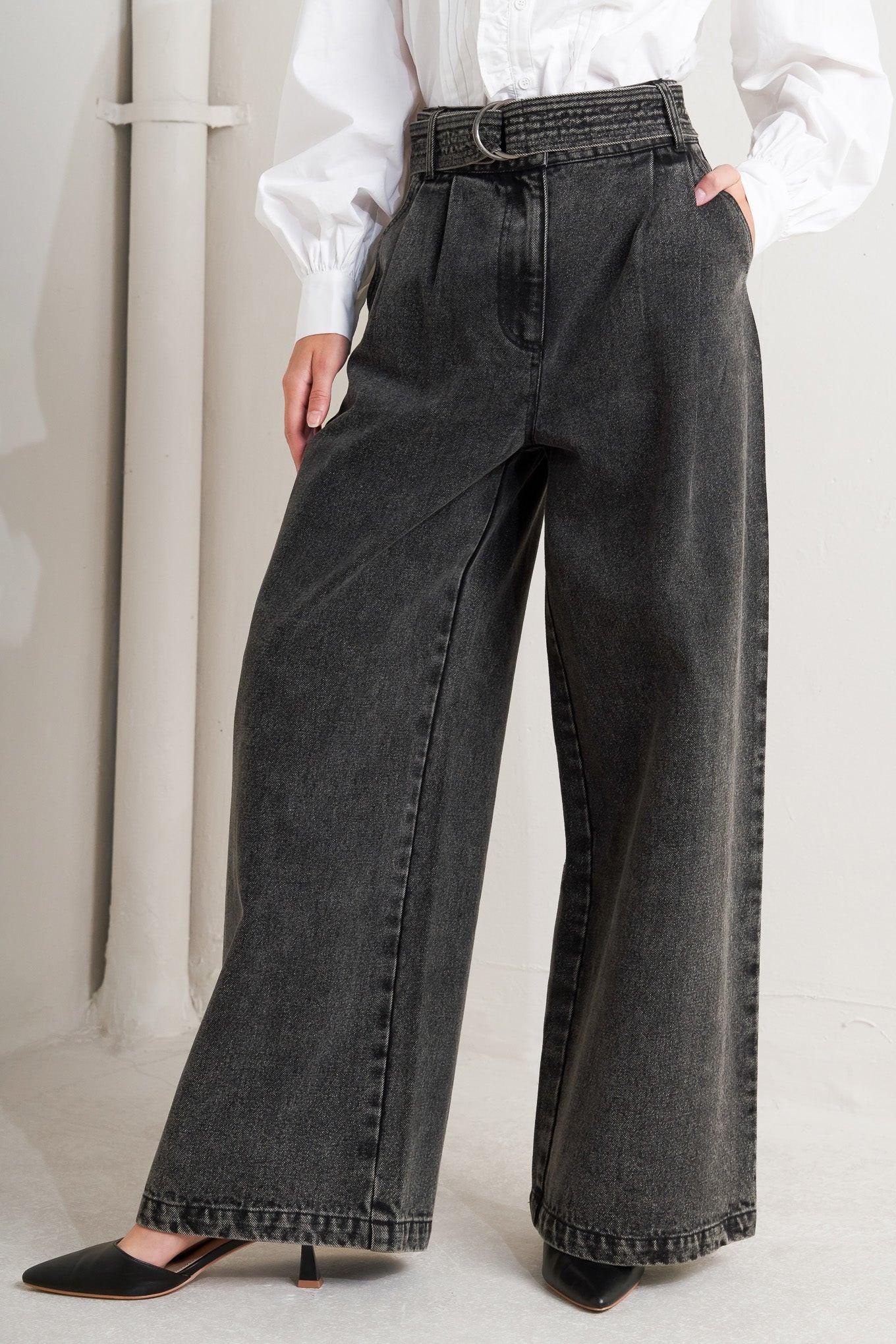 THINK OF ME DENIM PANTS.