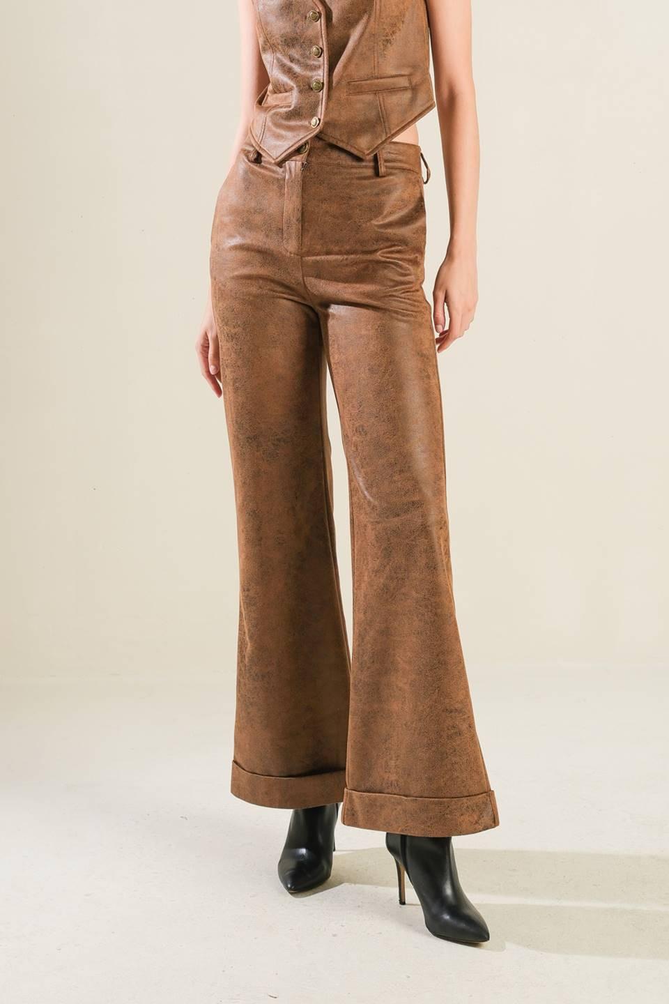A GIFT FROM LOVE LEATHER PANTS.