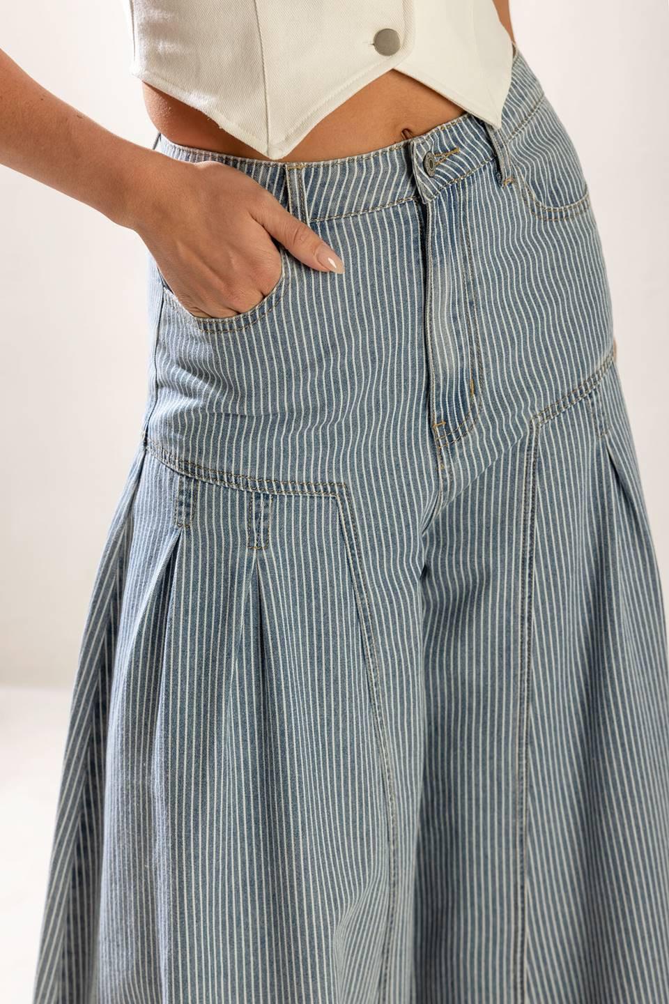 ROOFTOP ROMANCE DENIM PANTS.