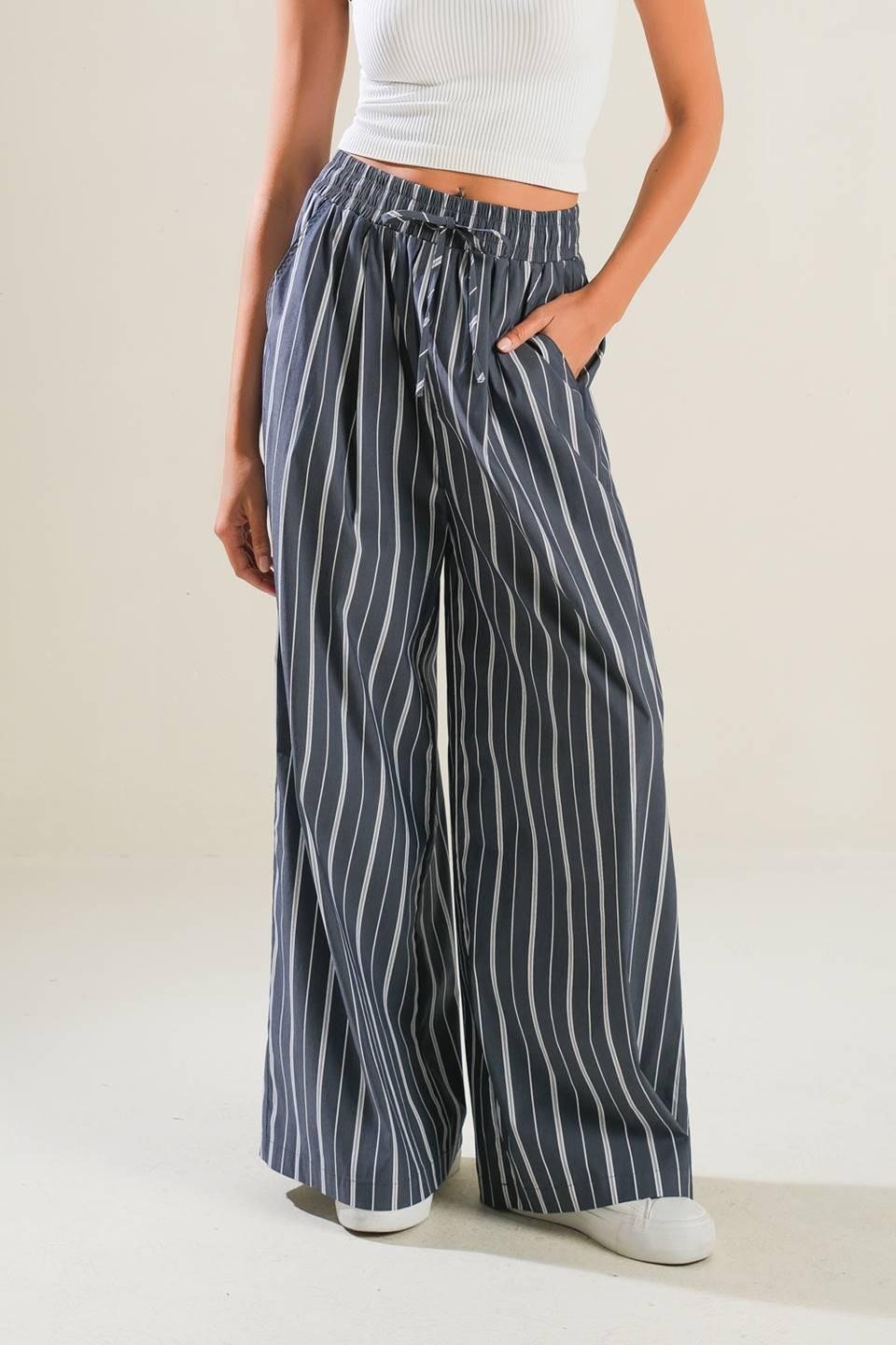 BEHIND THE GRIN WOVEN PANTS.