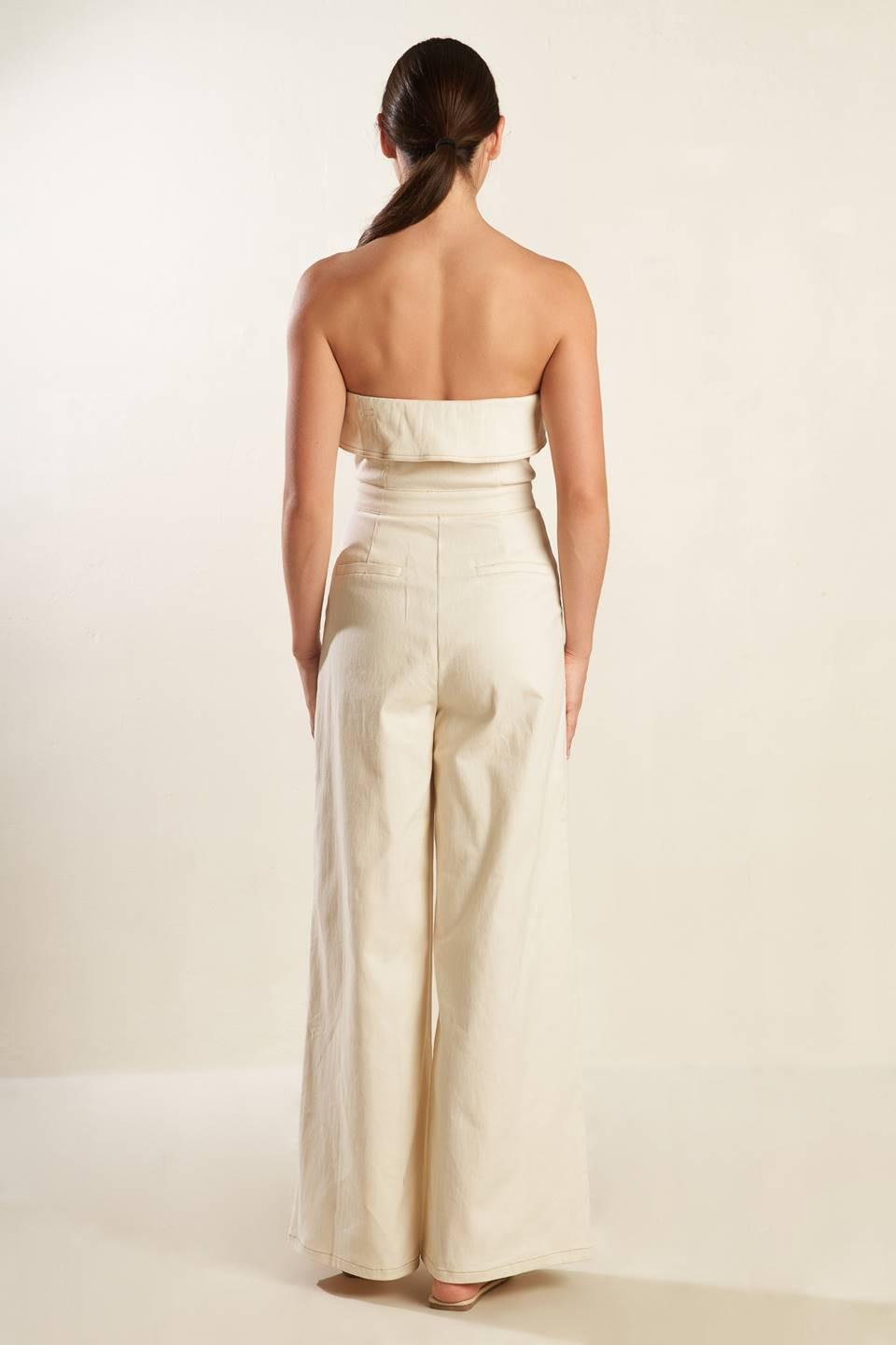 WEEKEND GETAWAY WOVEN JUMPSUIT.