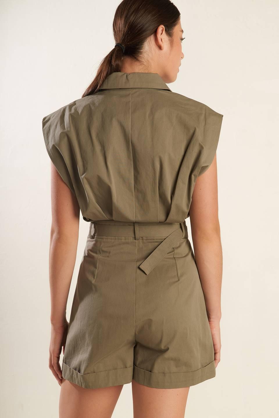 HEART OF A WOMAN WOVEN ROMPER.