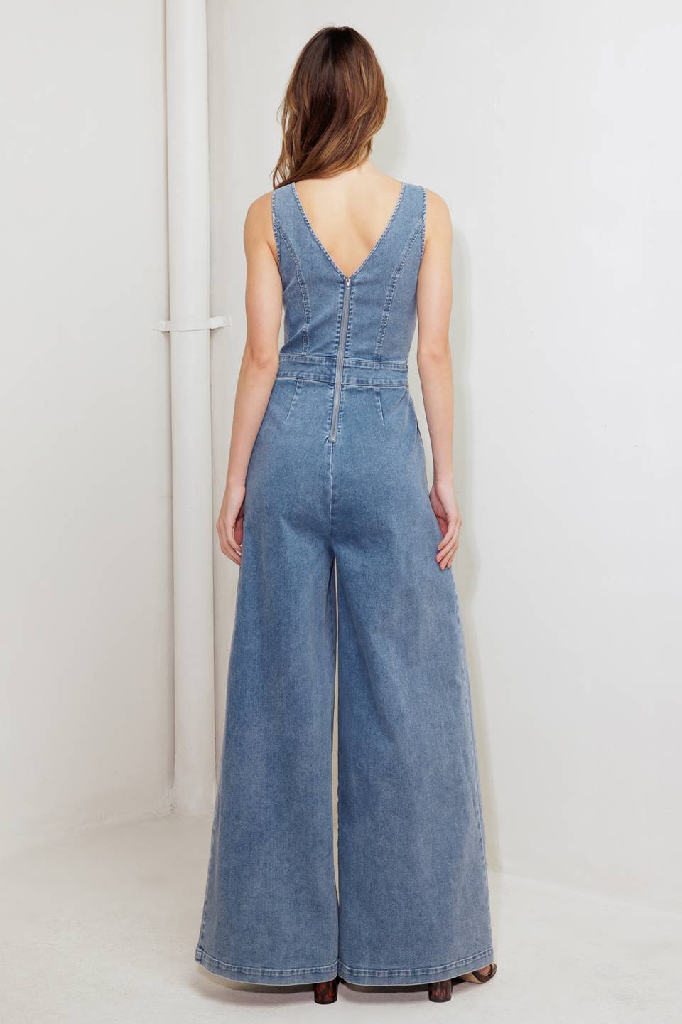 ALL SET AND STYLED DENIM JUMPSUIT
