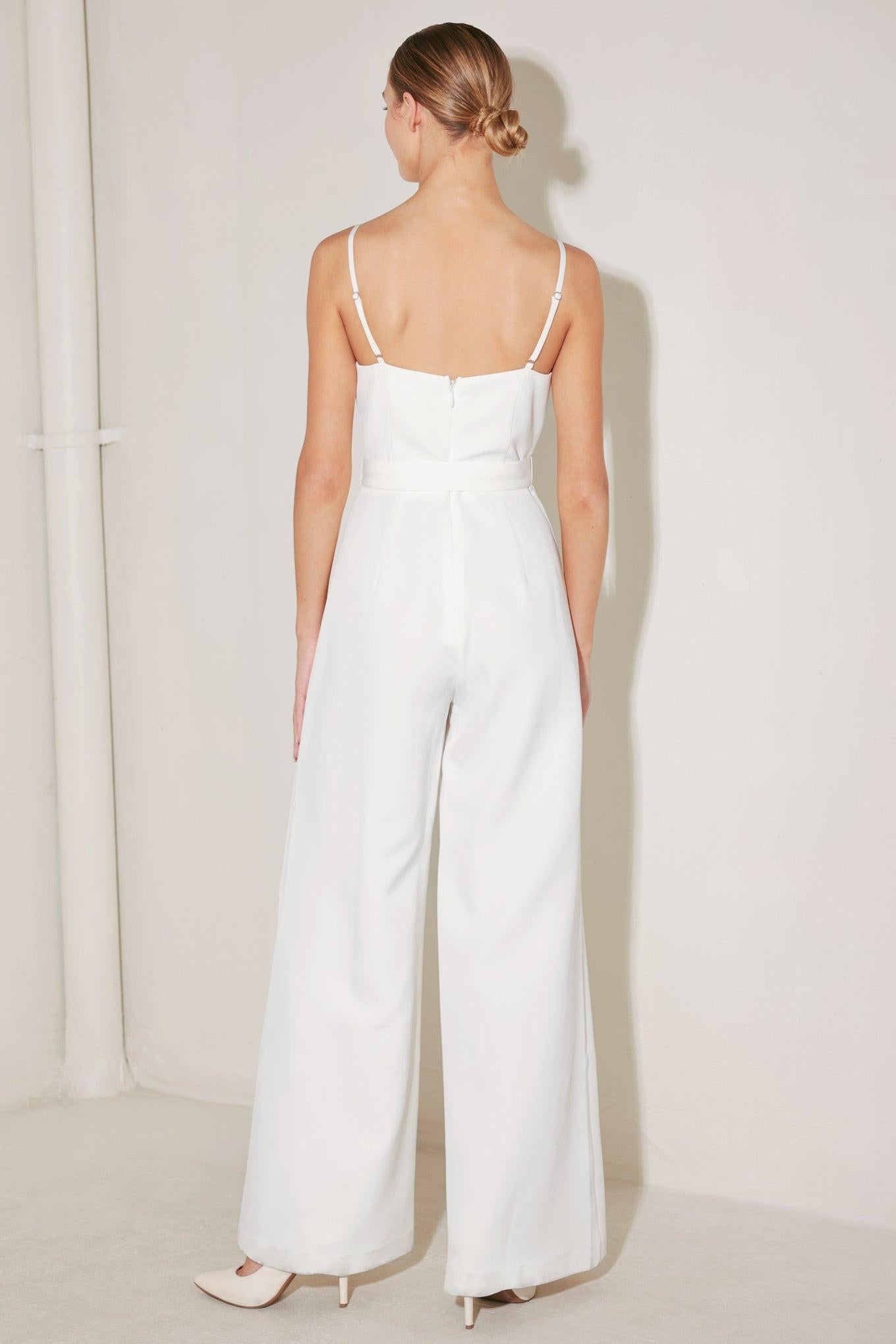 ARCTIC ELEGANCE WOVEN JUMPSUIT.