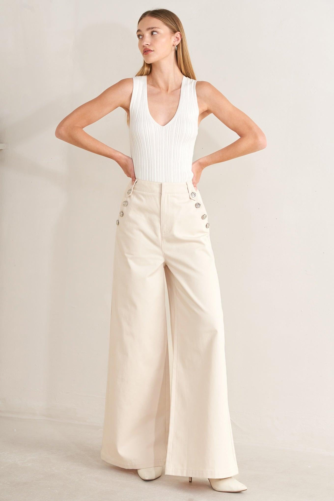 RUNWAY TAILORED WOVEN PANTS.