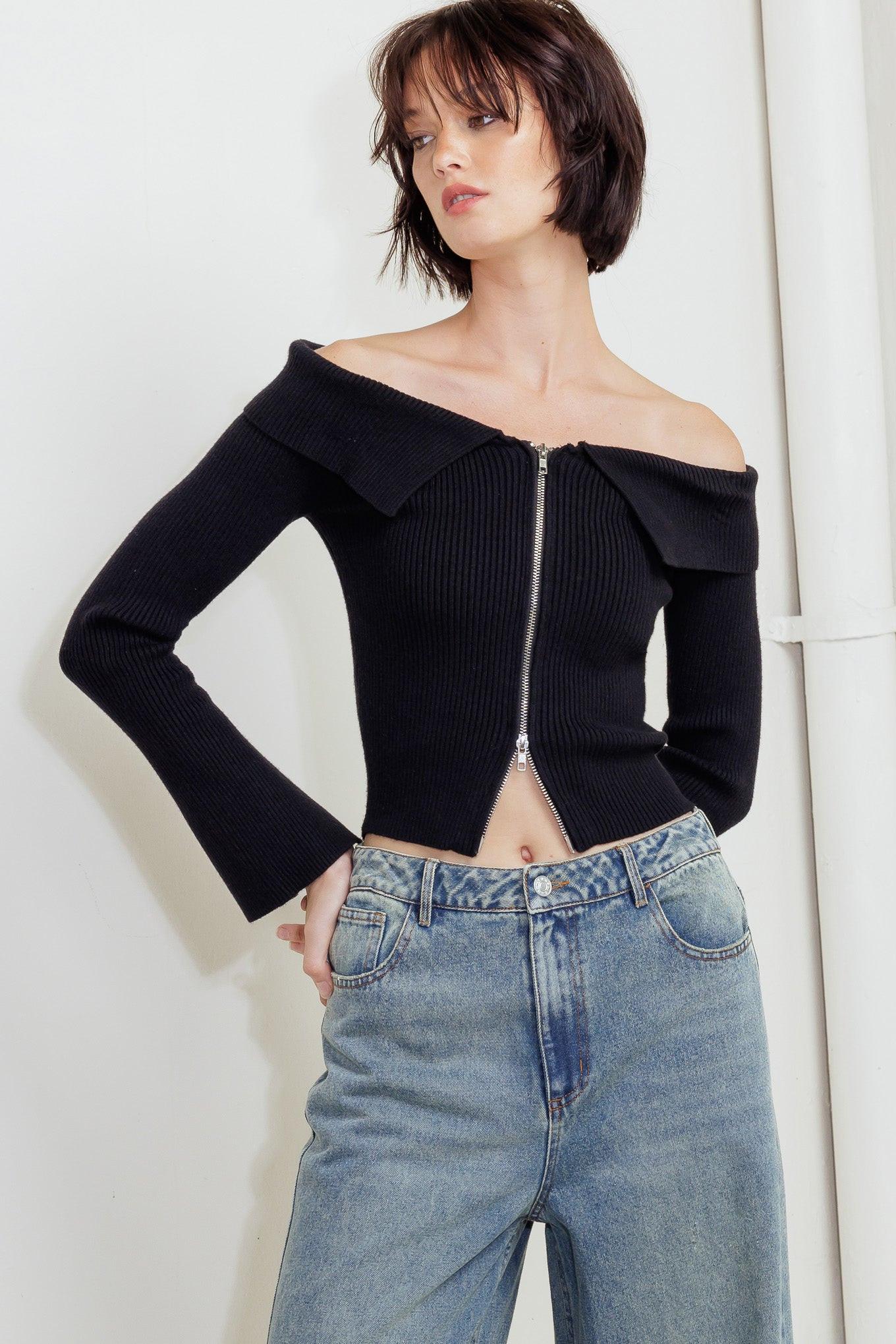 CHANGE OF PACE SWEATER TOP.