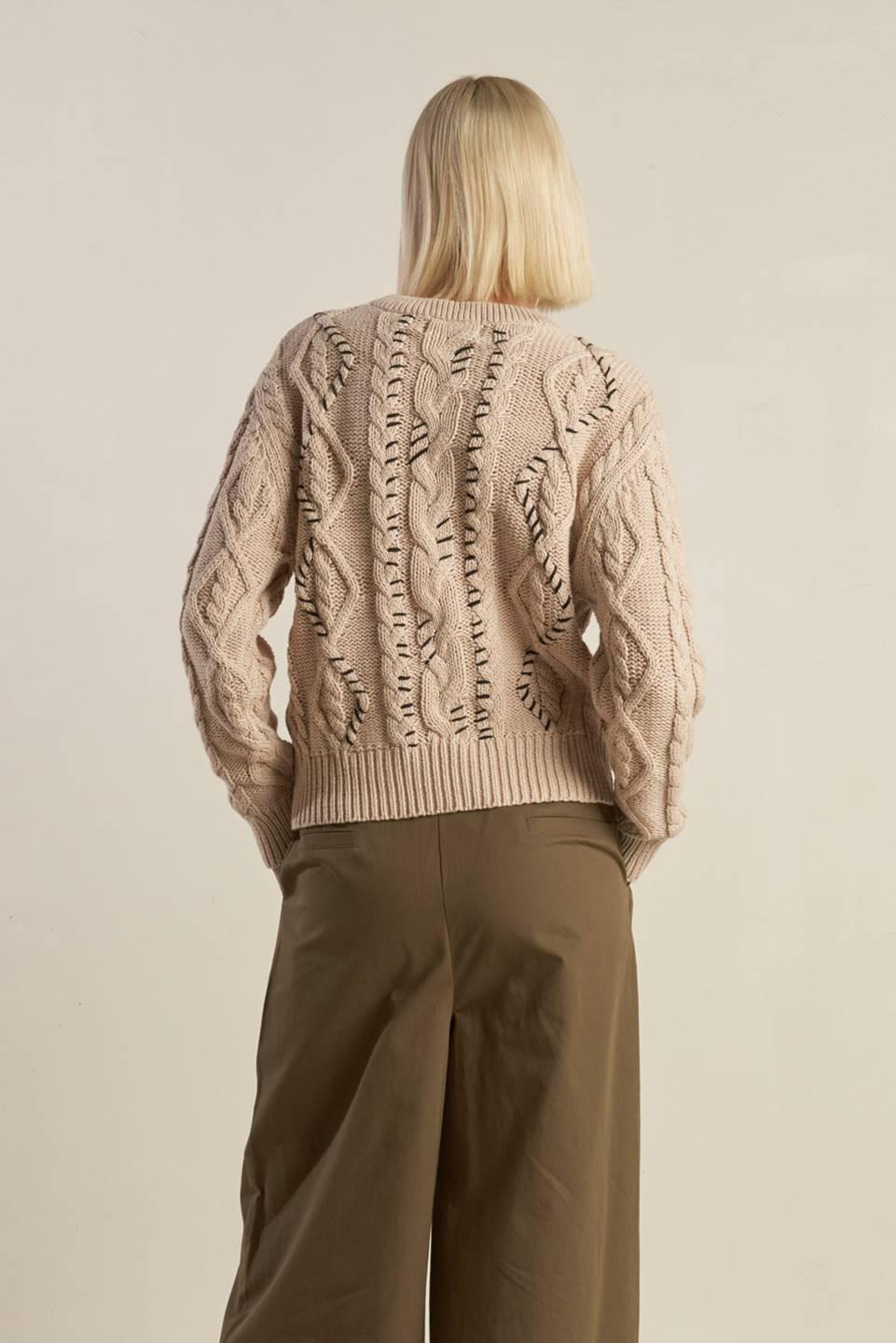 LITTLE BIT IN LOVE SWEATER KNIT TOP.