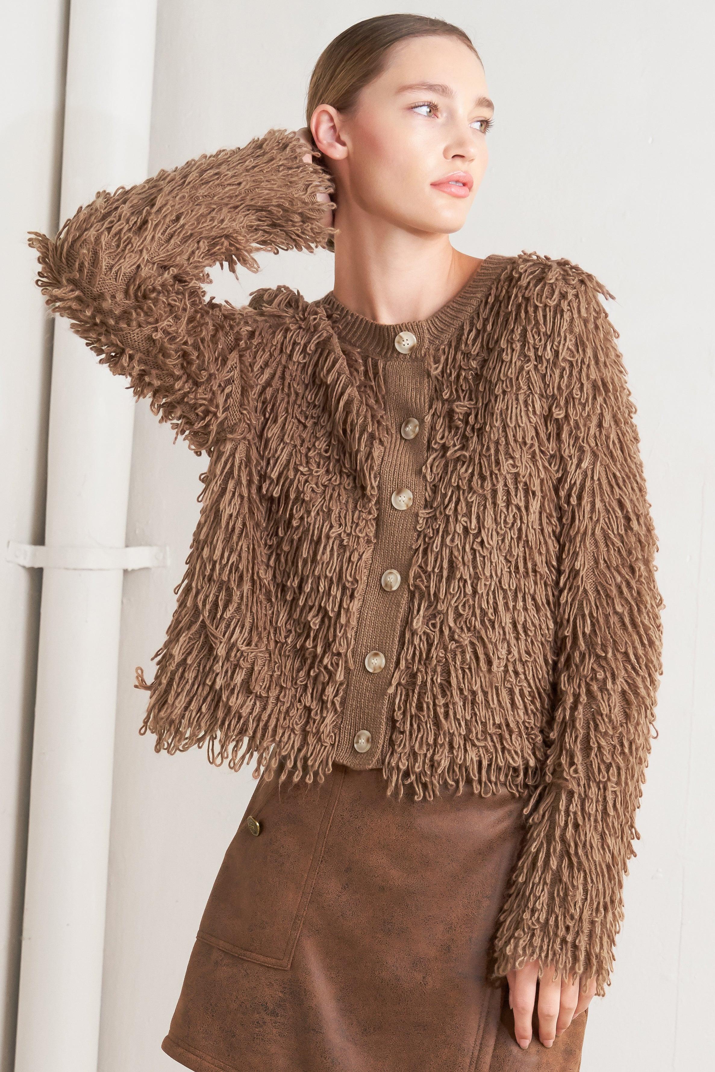 LIVE IN THE NOW SWEATER CARDIGAN.