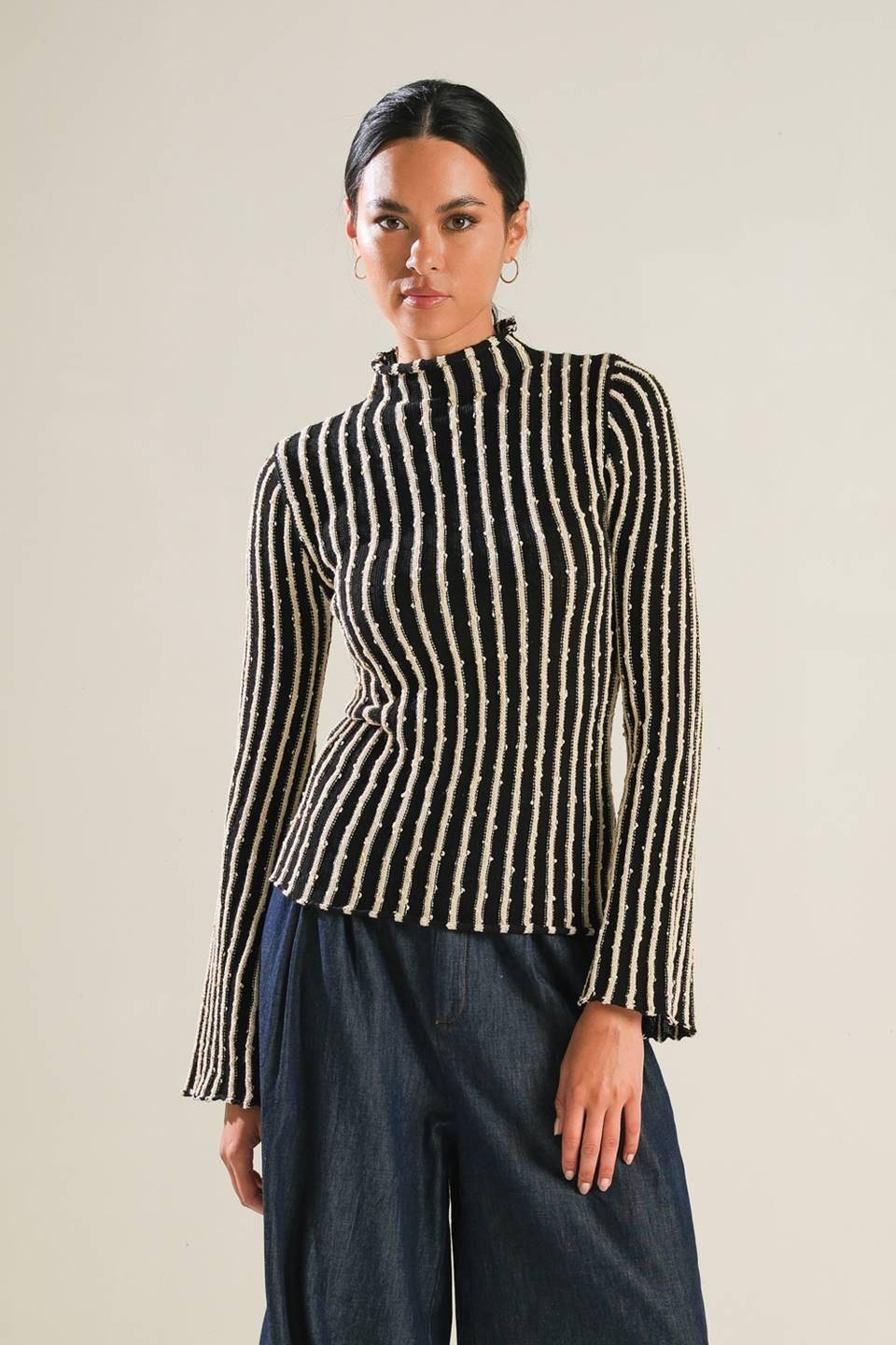 LUCKY TO HAVE YOU KNIT TOP.