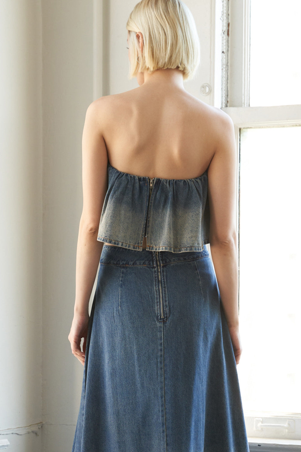 MY BEST CHAPTER DENIM TOP AND SKIRT