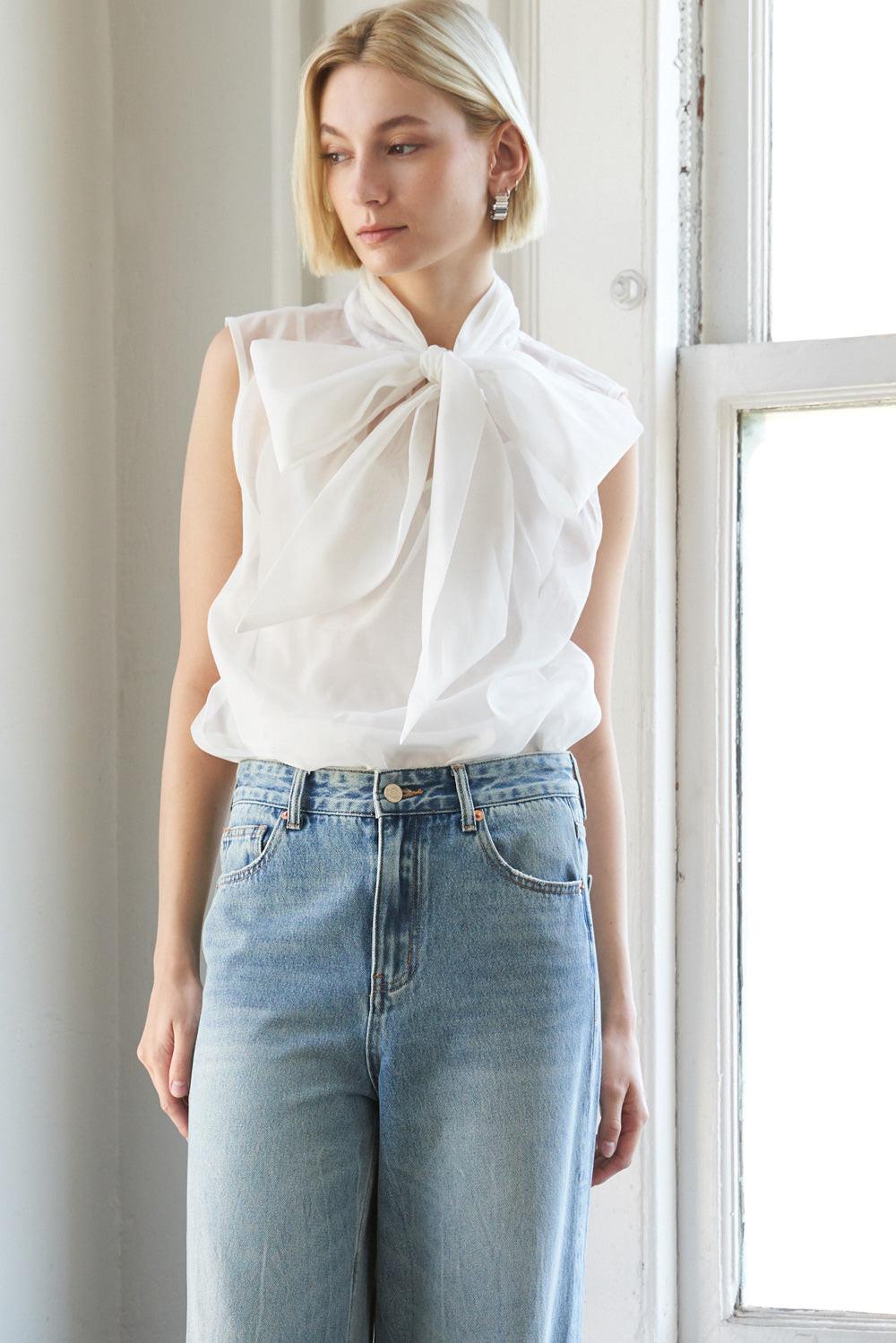 SHINE FOR US ORGANZA TOP.