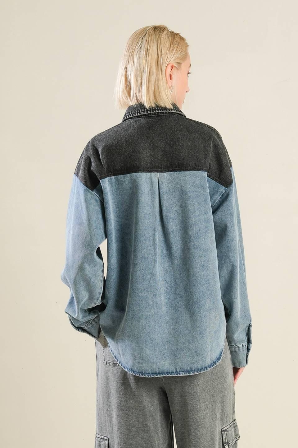 MY LOVE FOR YOU DENIM SHIRT.