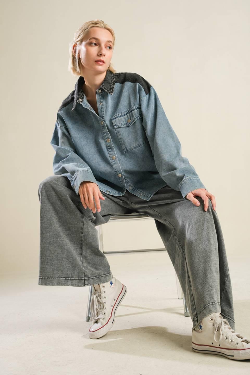 MY LOVE FOR YOU DENIM SHIRT.