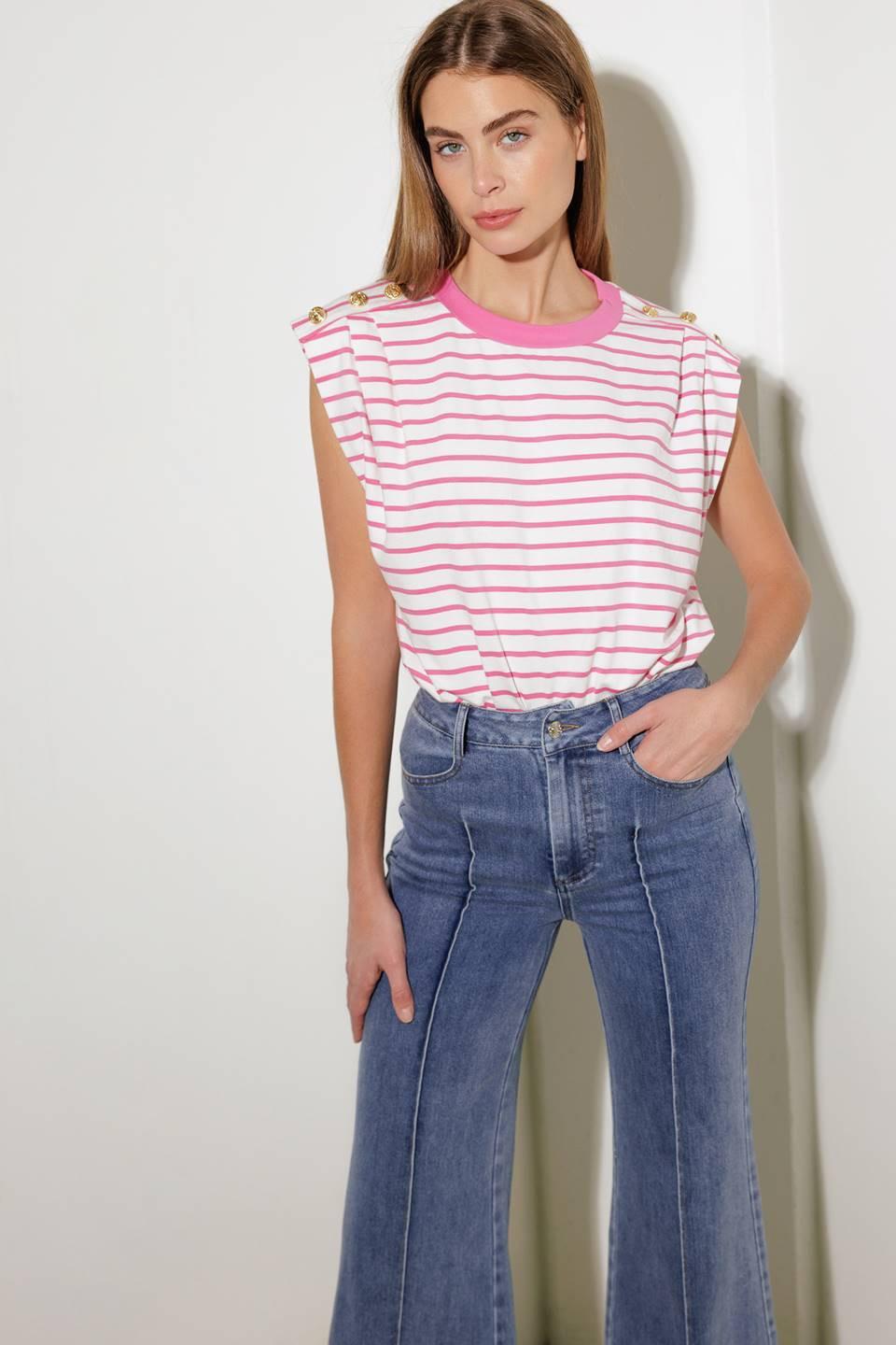 FEELING SPECIAL PINK KNIT TOP - Flying Tomato - TOPS - Freemarket
