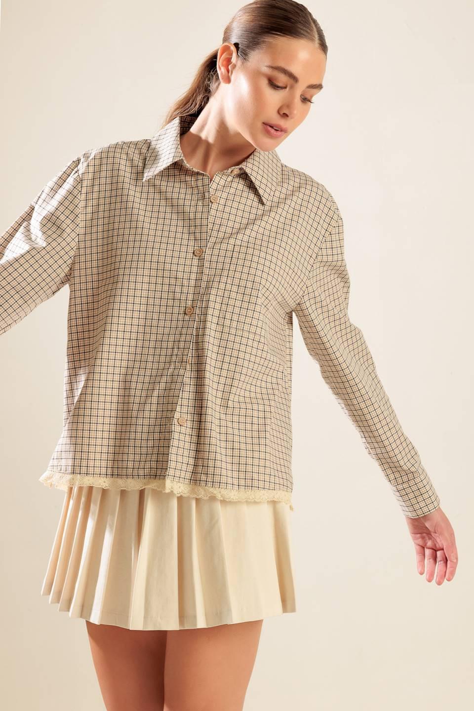 AWAITING LOVE WOVEN TOP.