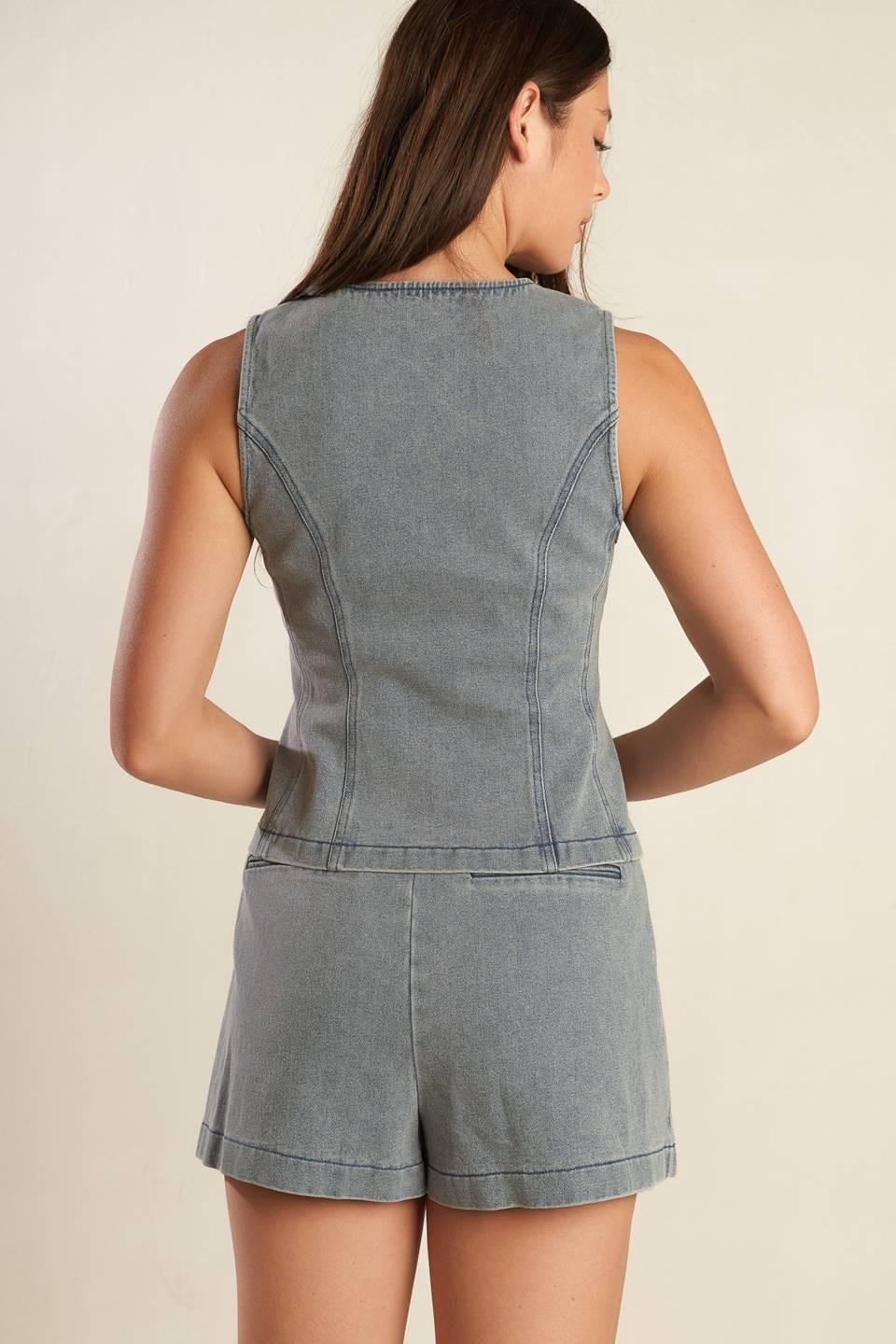 DAISY DATE DENIM VEST.