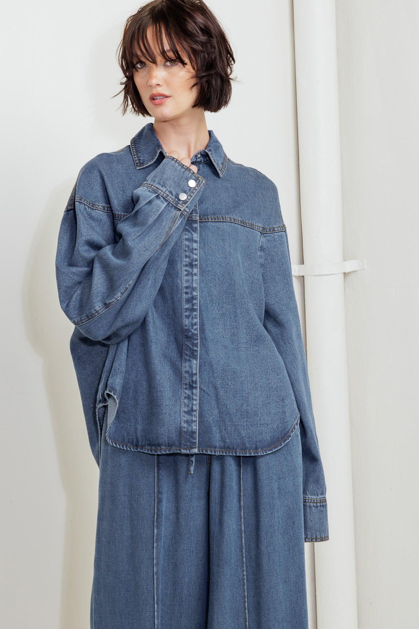 OFFLINE EDGE INDIGO DENIM TOP.