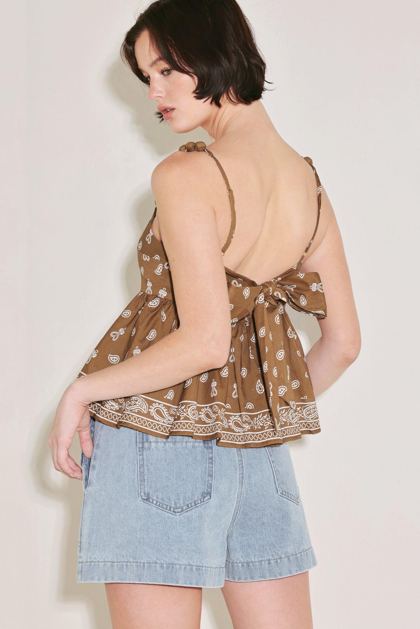 FREE SPIRIT MODE WOVEN TOP.