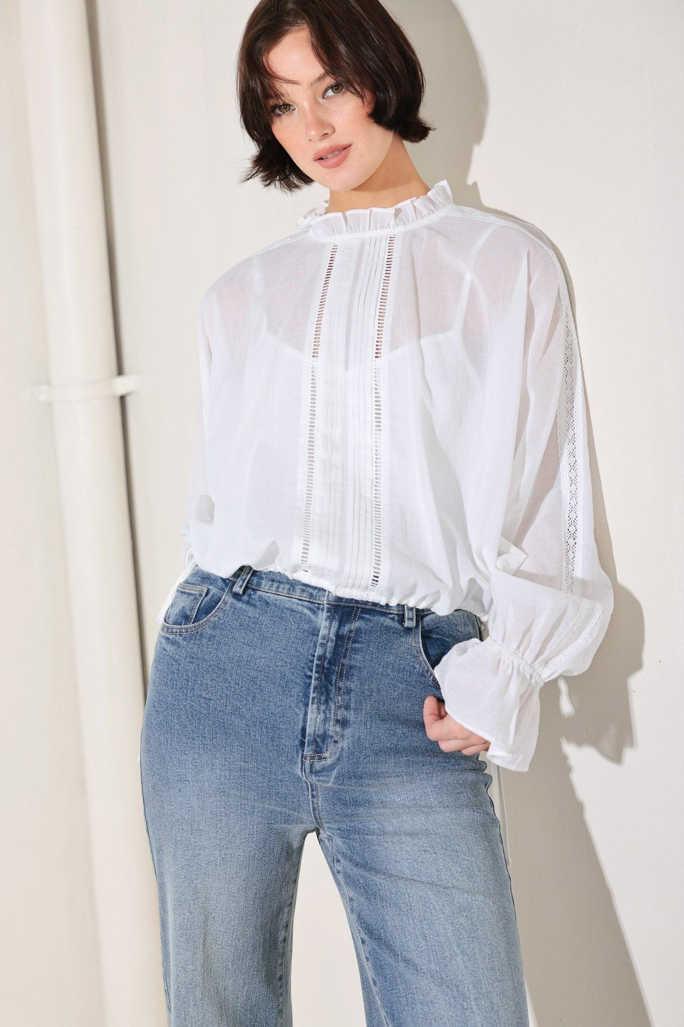 PURE ROMANCE WOVEN TOP - Flying Tomato - TOPS - Freemarket