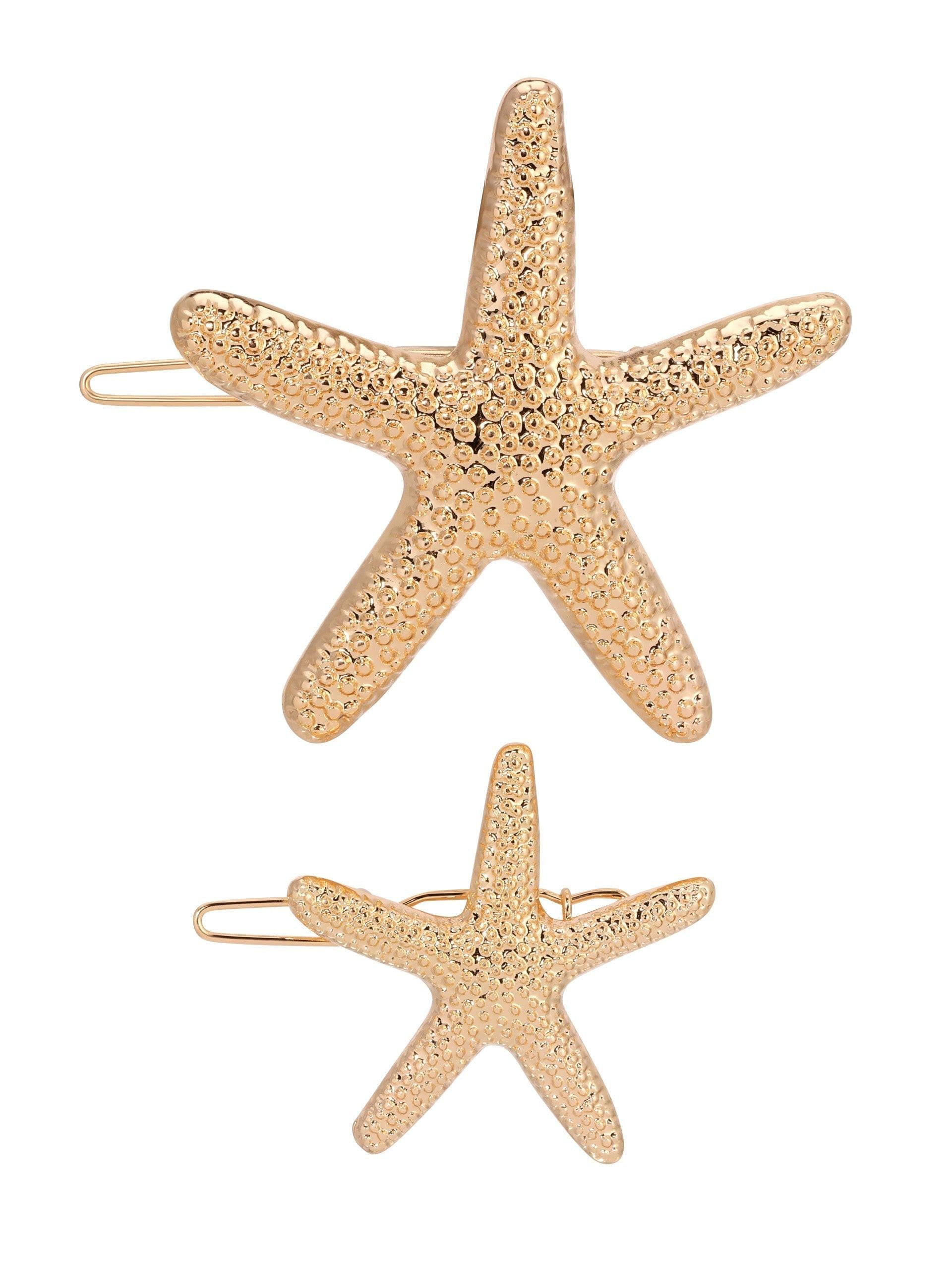 Starfish Barrette Set - Flying Tomato - Hair - Ettika