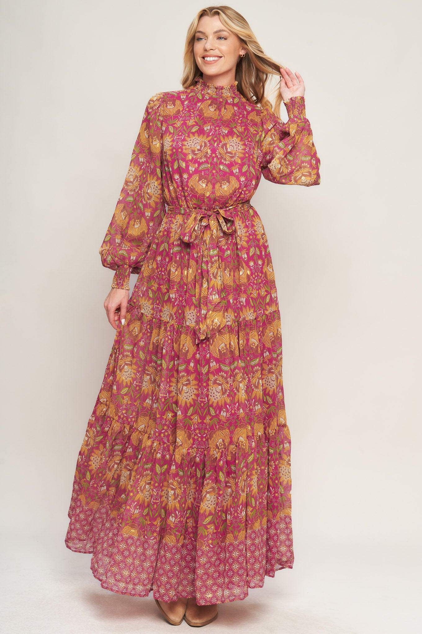 YOU ENCHANT ME WOVEN MAXI DRESS.