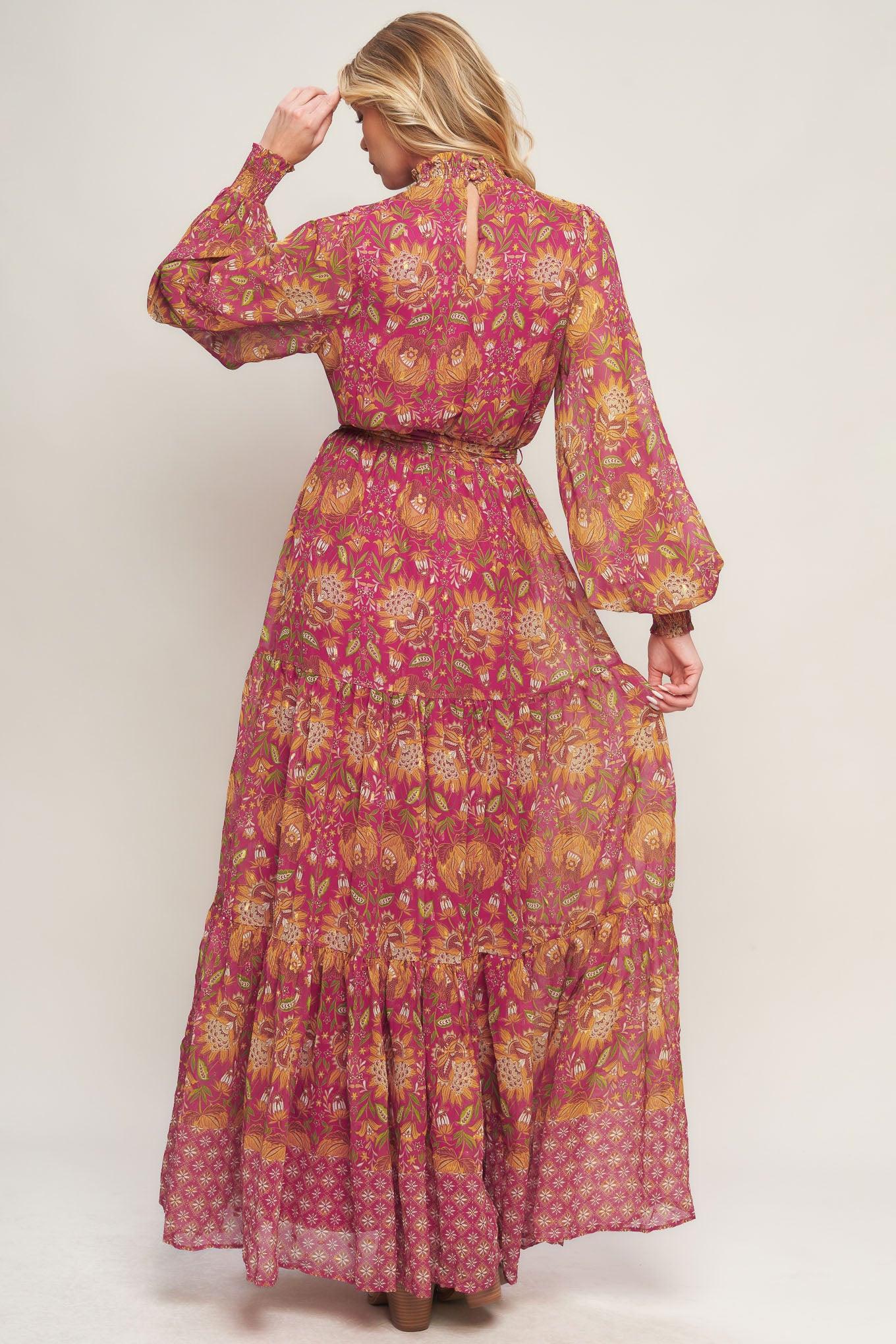 YOU ENCHANT ME WOVEN MAXI DRESS.