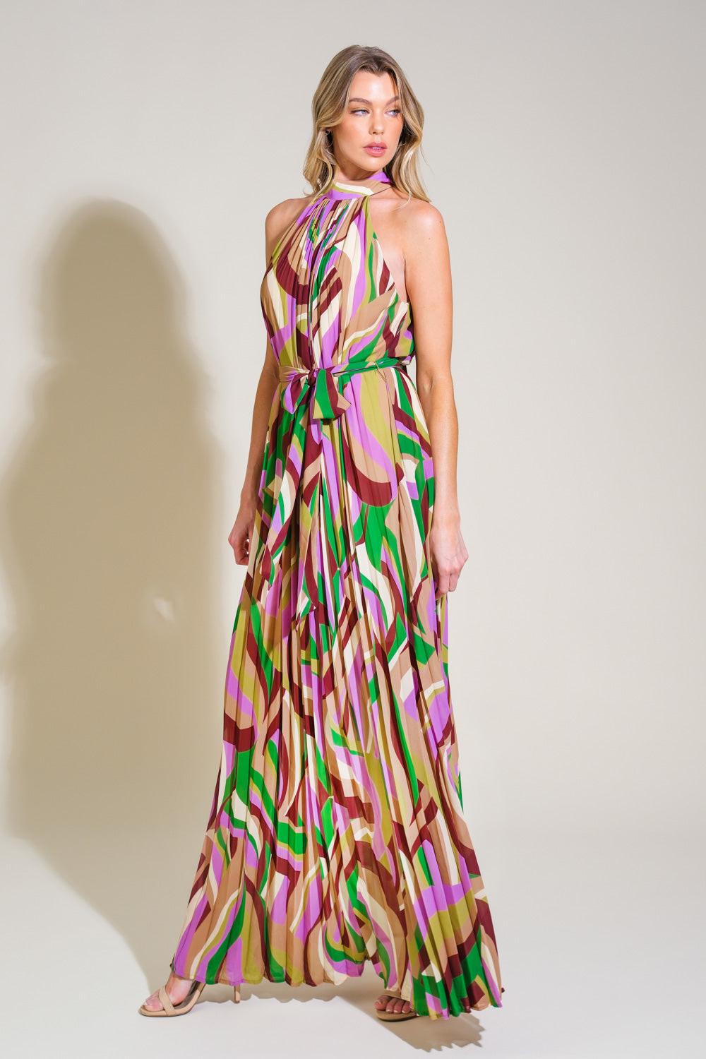AS TIME GOES BY WOVEN MAXI DRESS.