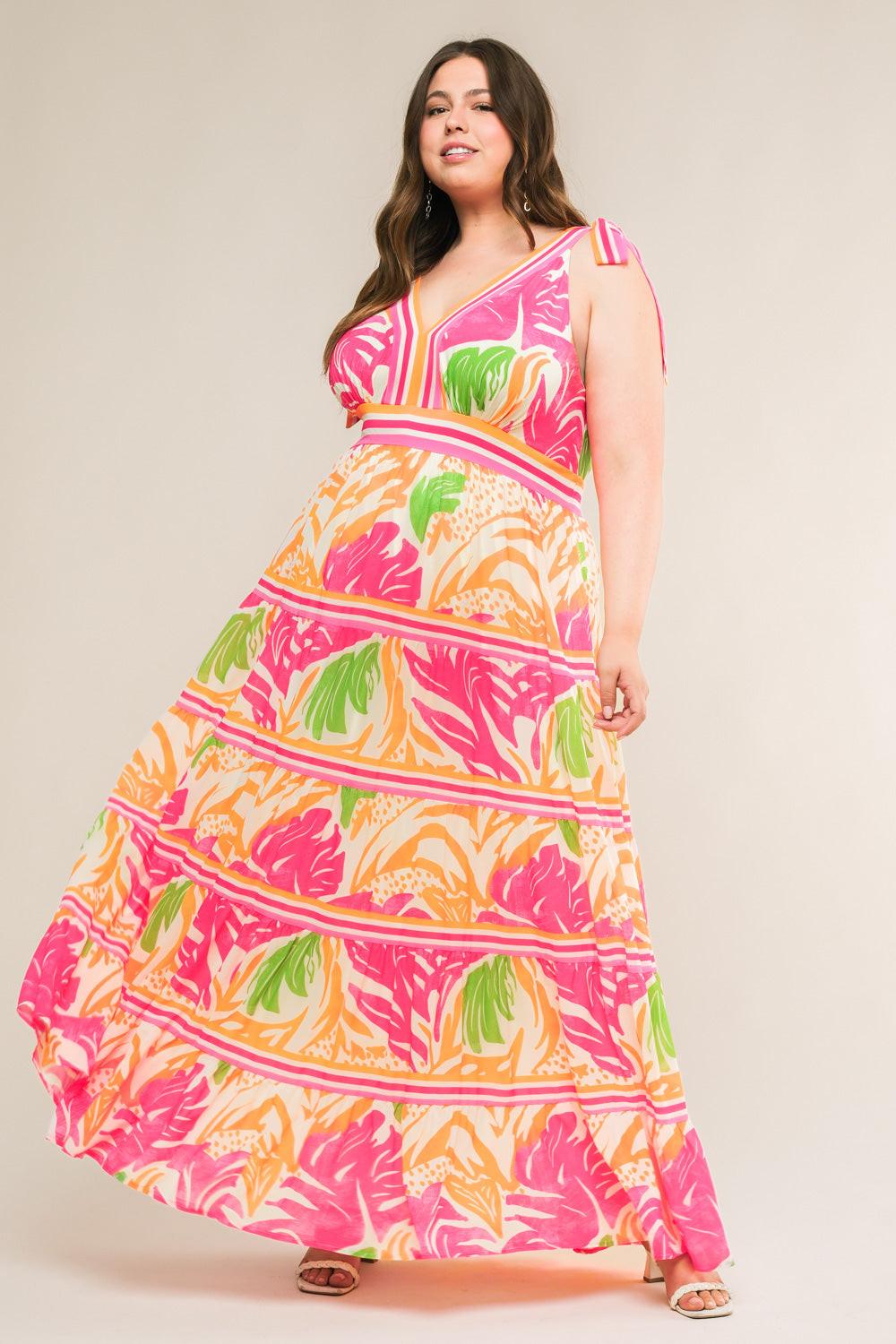 TAKE THE TRAILS WOVEN MAXI DRESS.