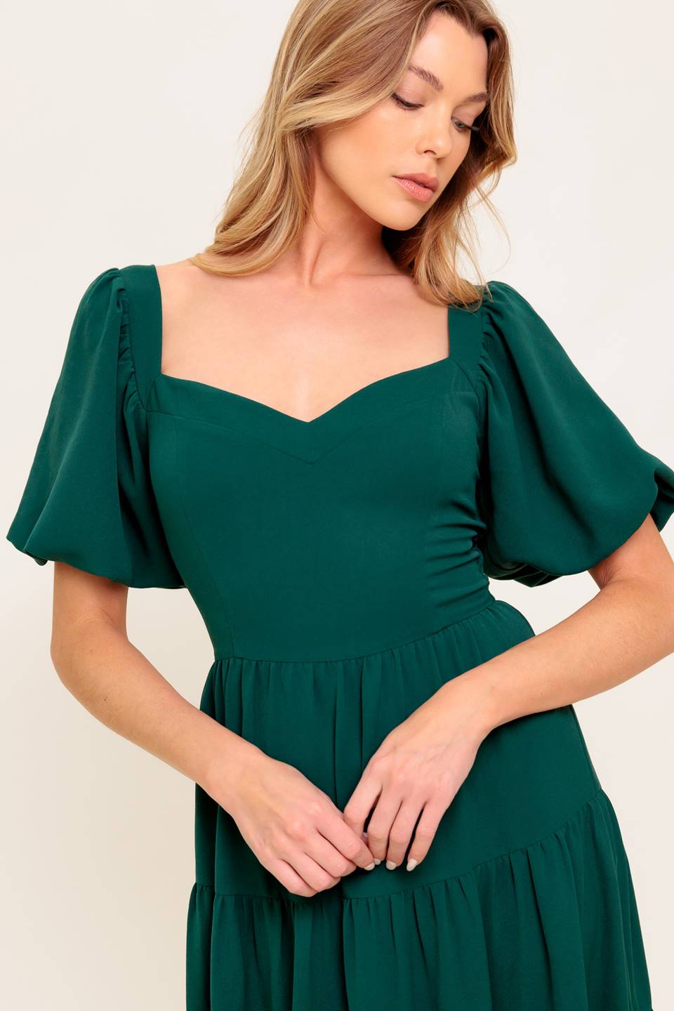 READY WHEN YOU ARE WOVEN MIDI DRESS