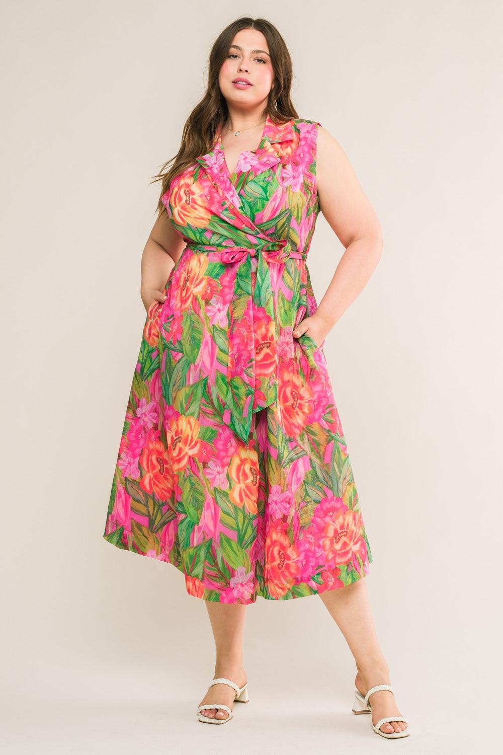 EVERYDAY DREAMS WOVEN MIDI DRESS.