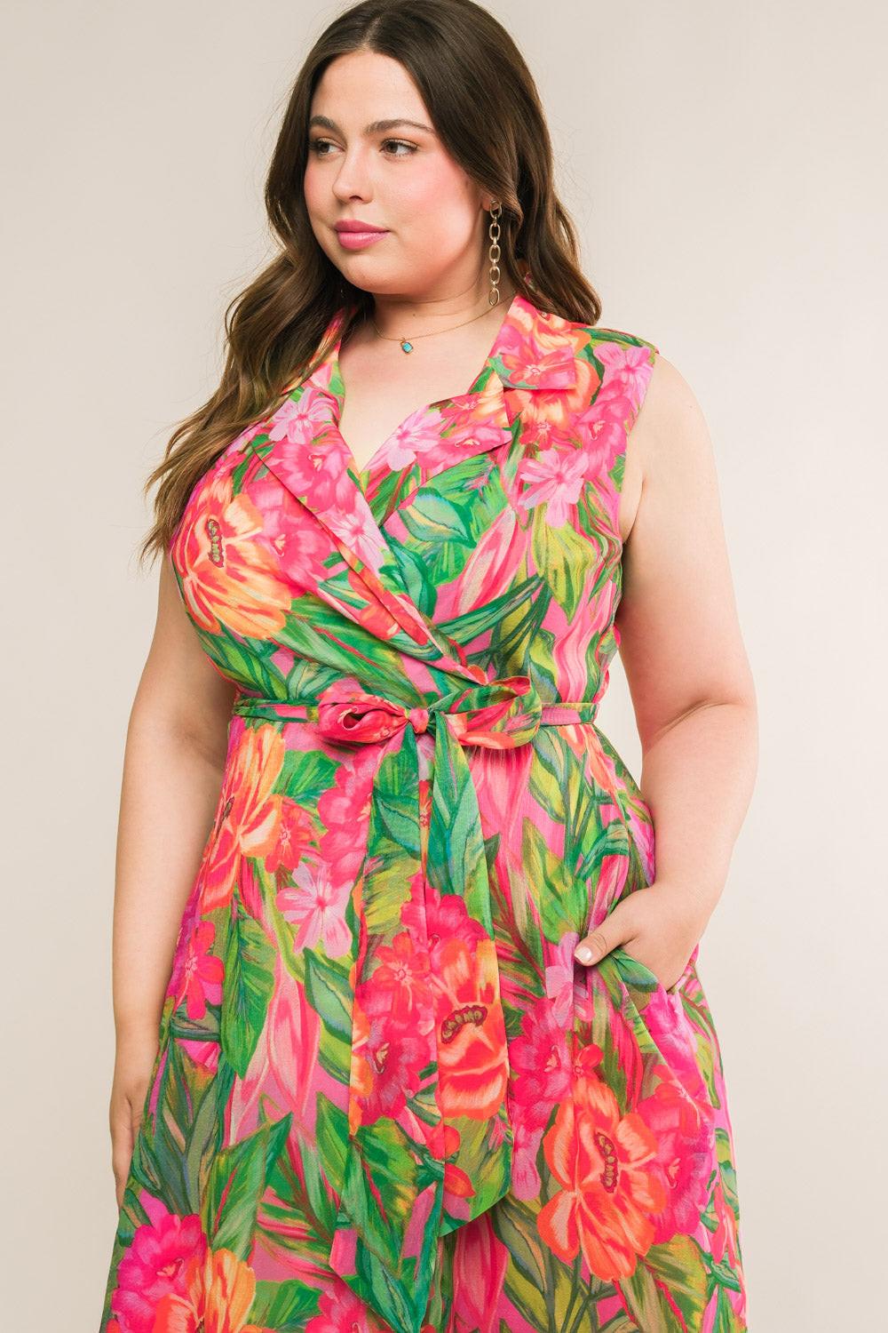 EVERYDAY DREAMS WOVEN MIDI DRESS.