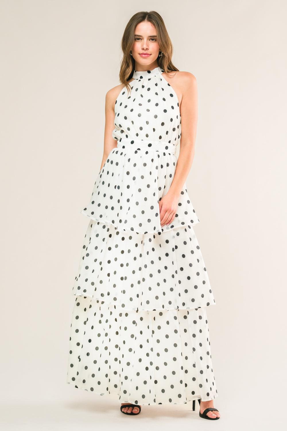 ALONG THE SHORELINE WOVEN MAXI DRESS.