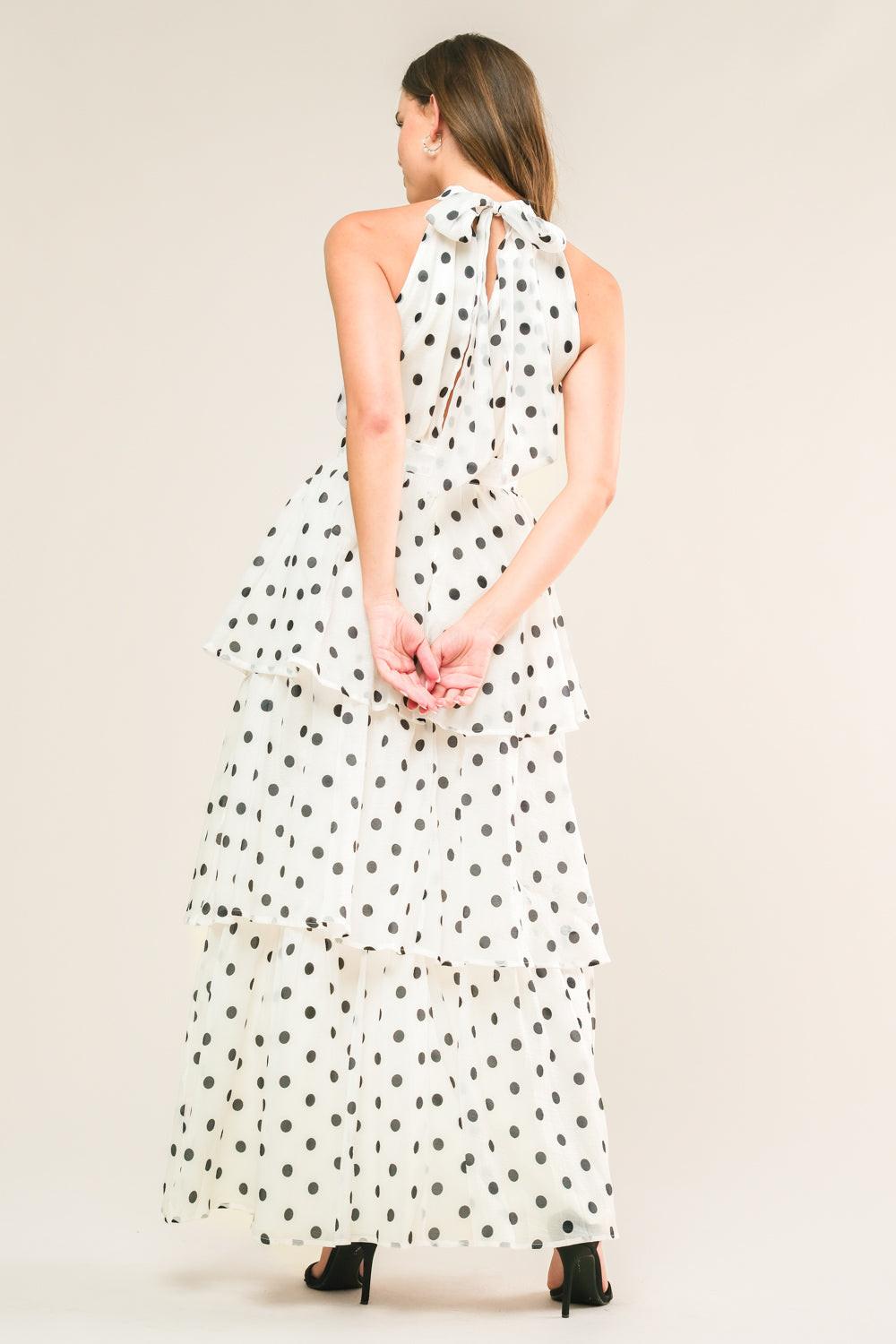 ALONG THE SHORELINE WOVEN MAXI DRESS.