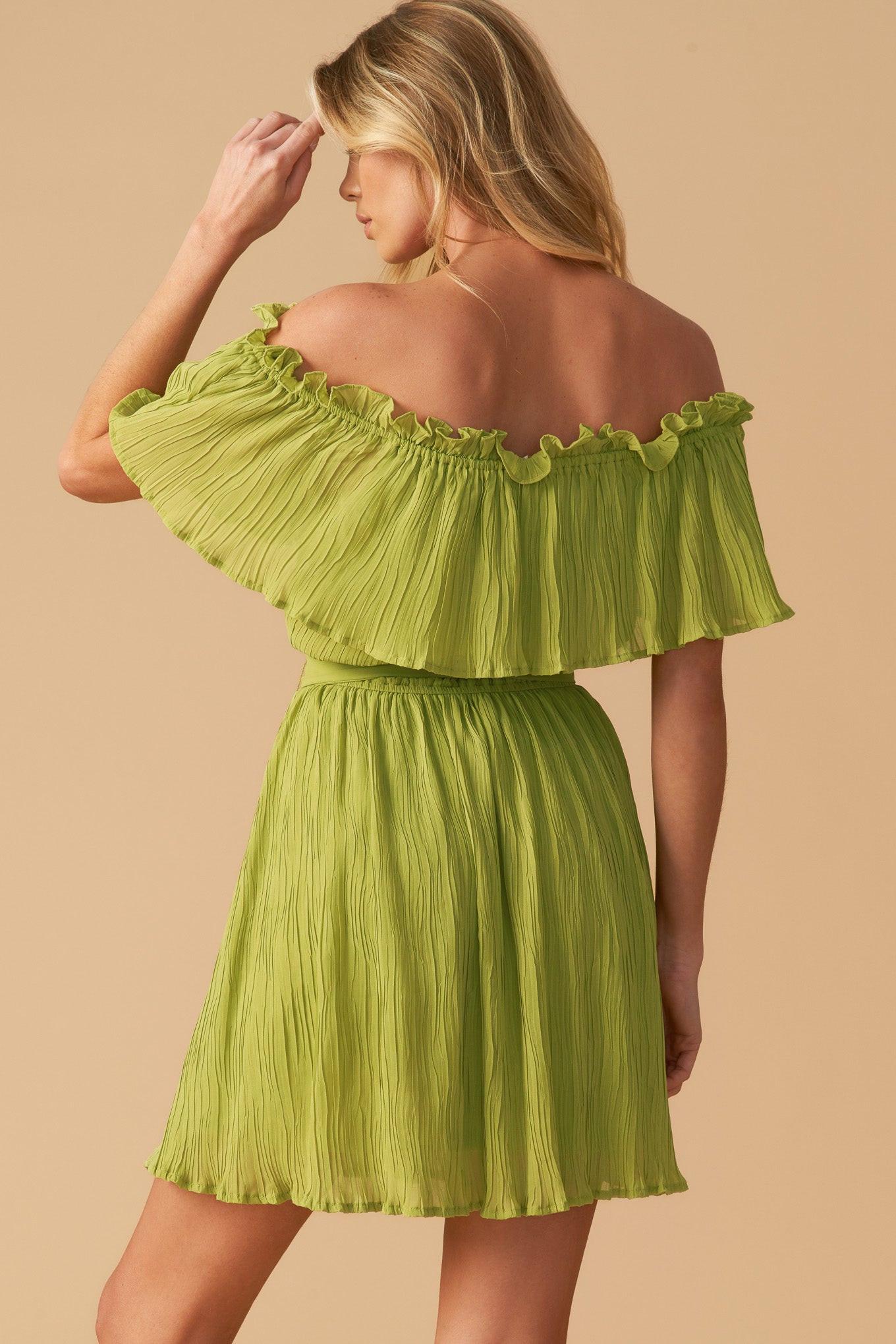 JUST ONE MORE WOVEN MINI DRESS.