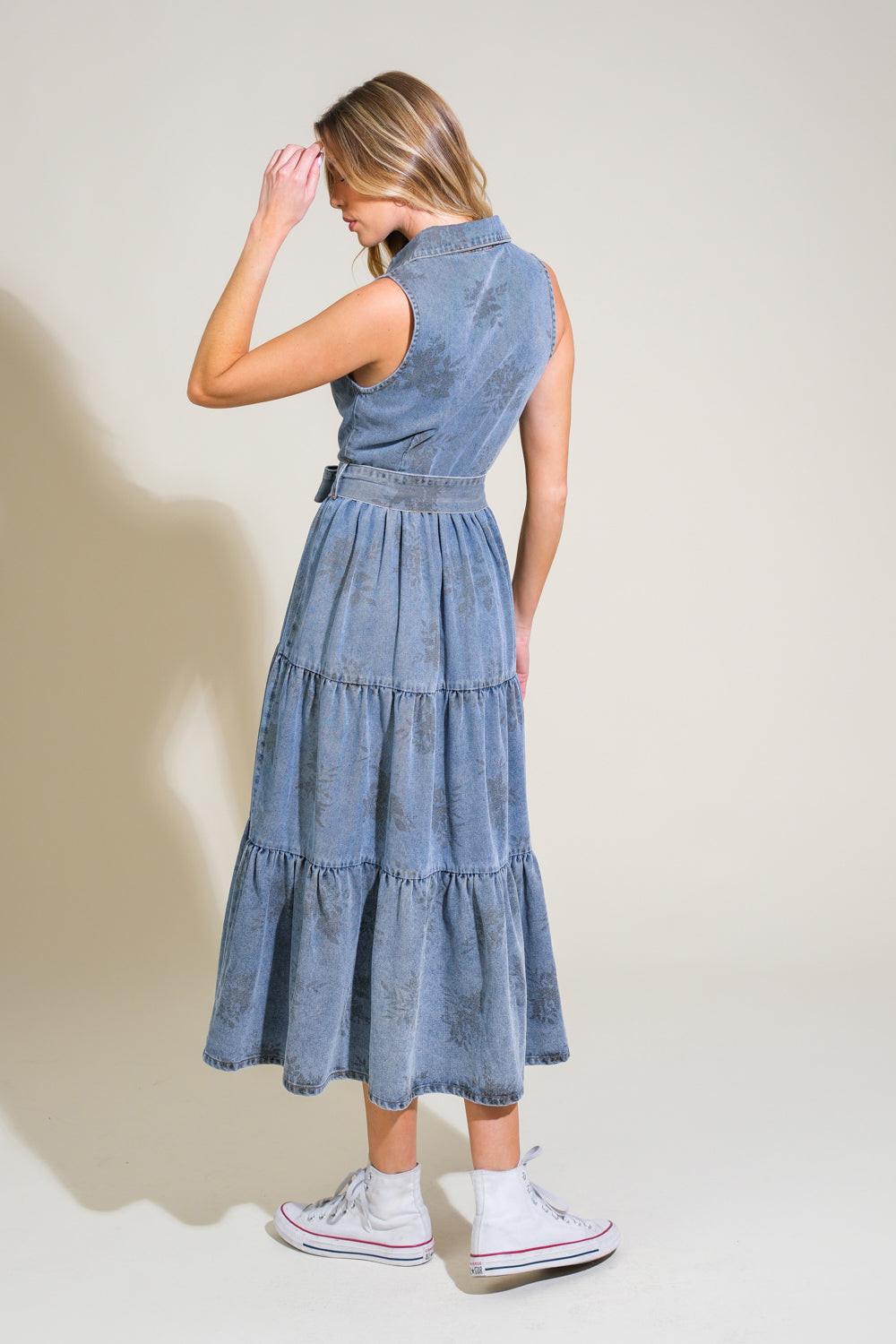 LIFE’S PATHWAYS DENIM SHIRT DRESS.