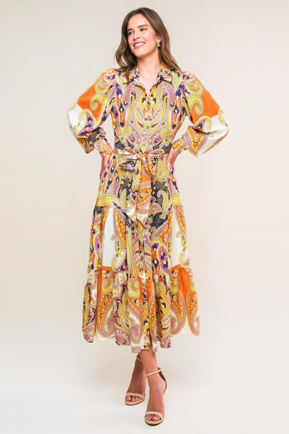 AESTHETIC POSE WOVEN MIDI DRESS.