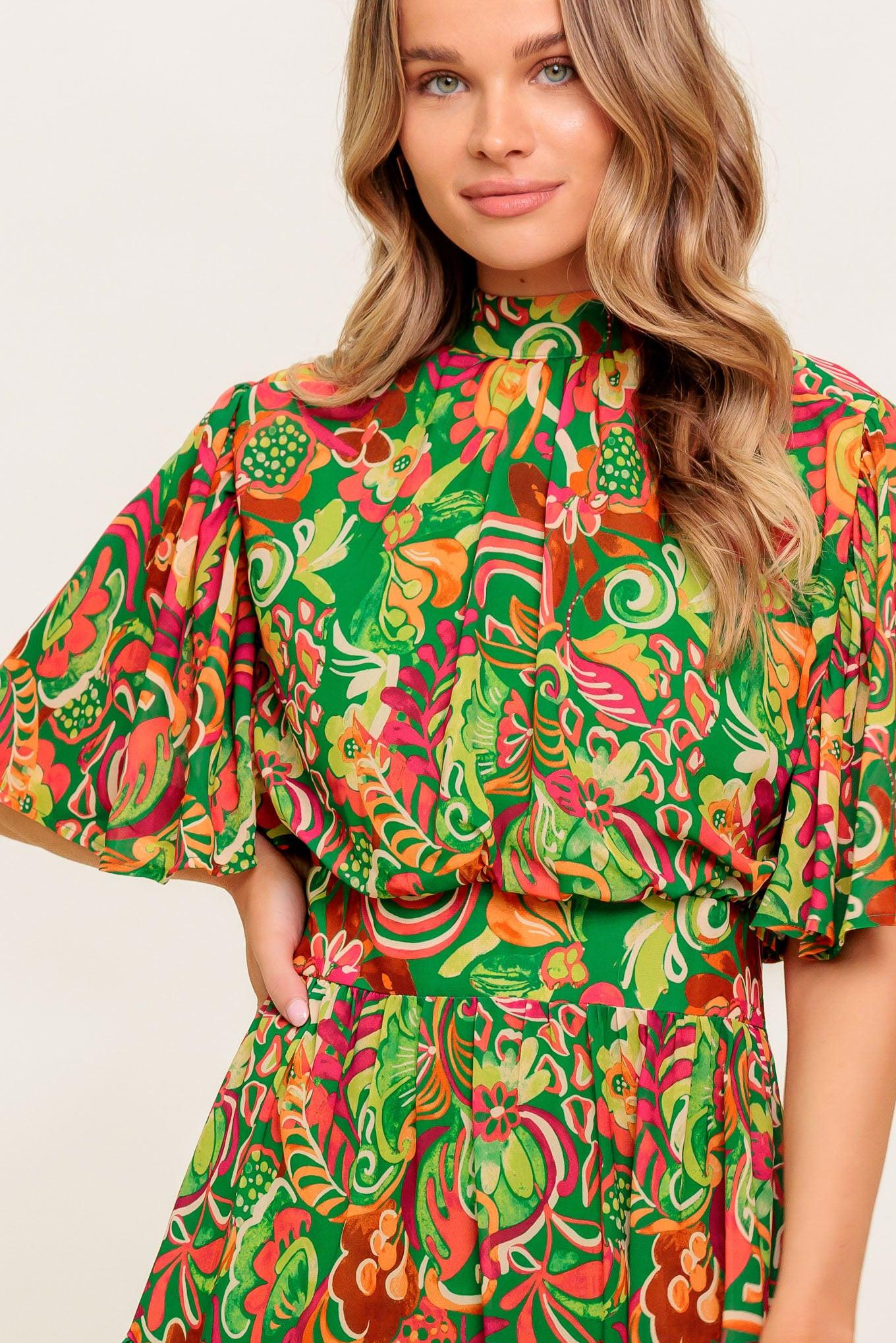 CLEAN AESTHETIC WOVEN MINI DRESS.