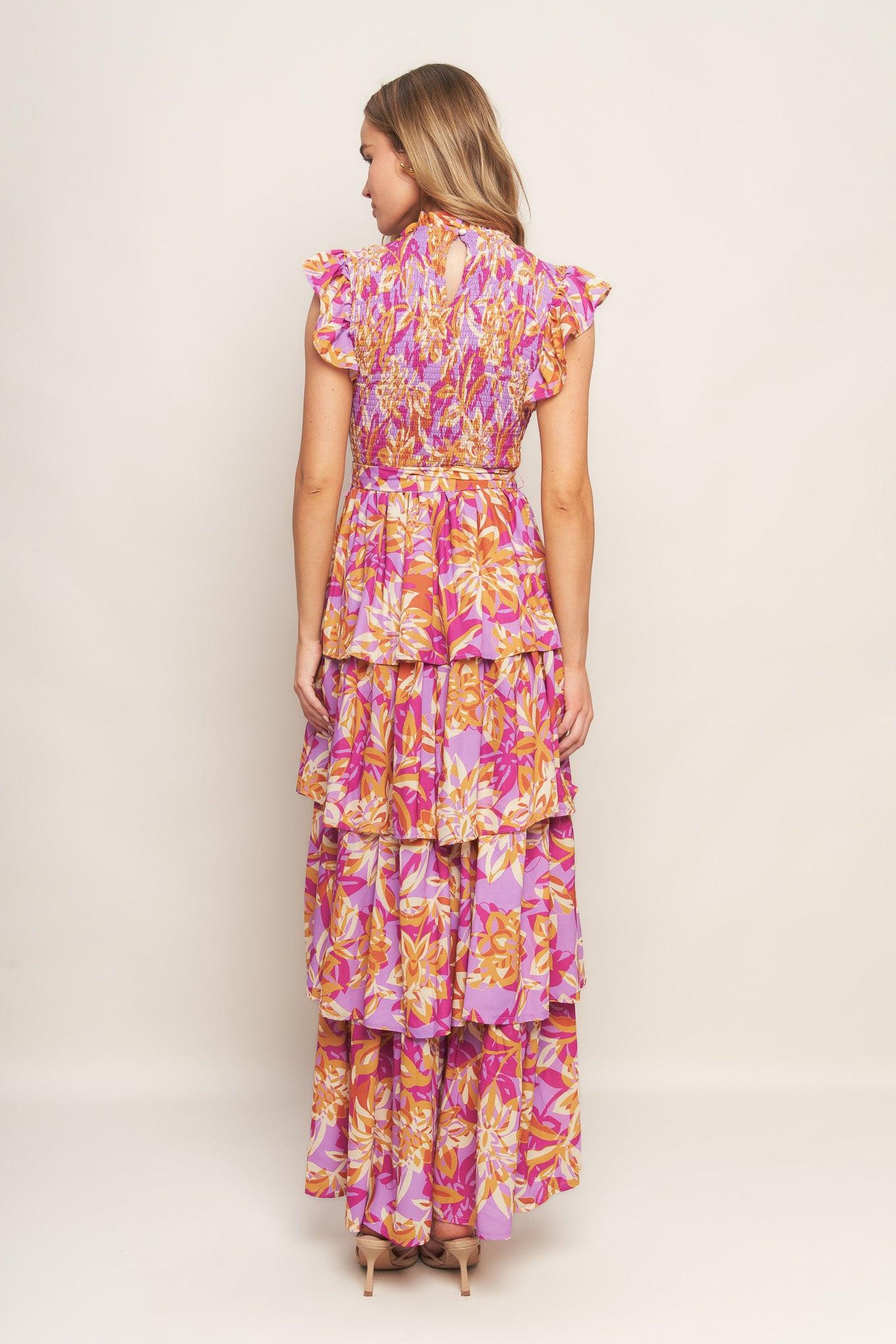 GETTING STARTED WOVEN MIDI DRESS.