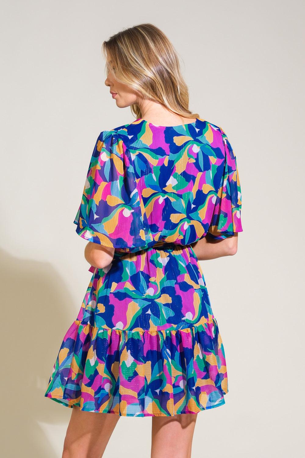 THINK OF ME WOVEN MINI DRESS.